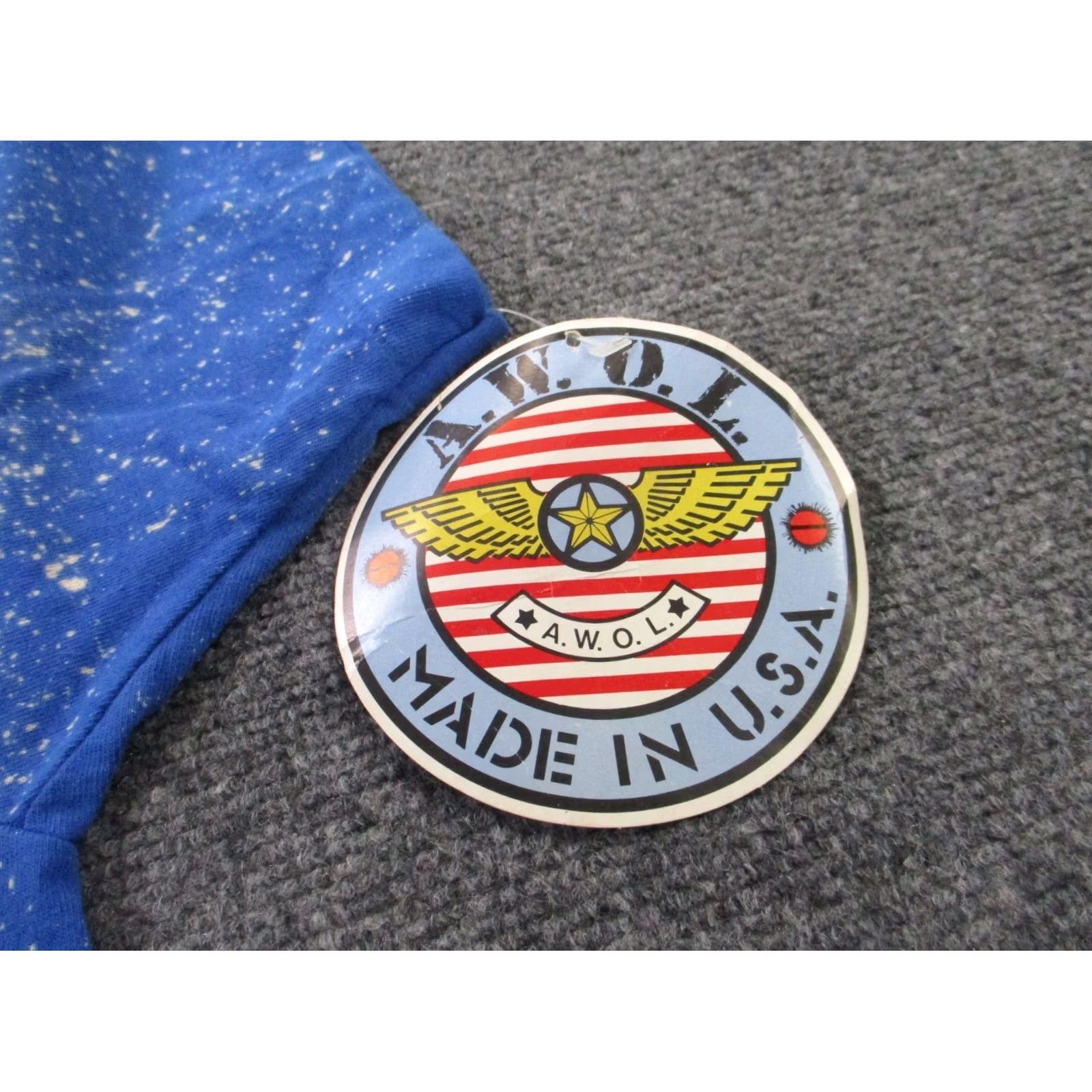 Fruit Of The Loom VINTAGE Midnight Patrol Shirt Men L Blue USA Made Pilot Flying Graphic AWOL 1942 NEW Fruit of the Loom Size US L / EU 52-54 / 3 - 7 Thumbnail