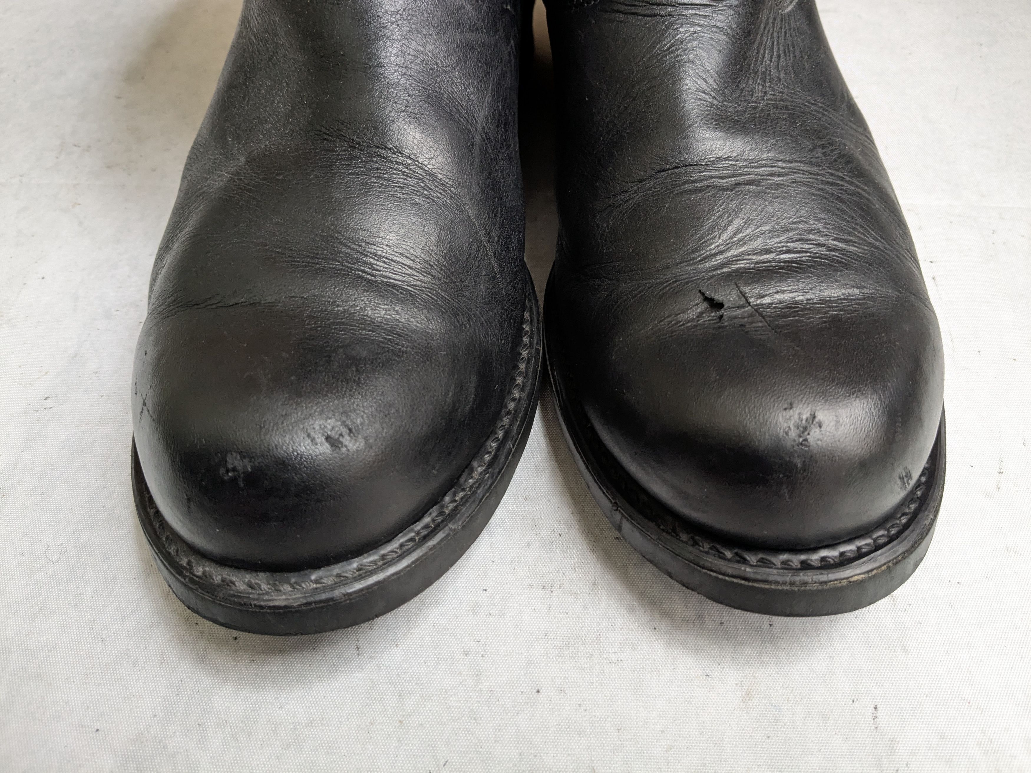 Frye Frye Engineer Boots Black Leather 13 M Leather Buckle Size US 13 / EU 46 - 4 Thumbnail