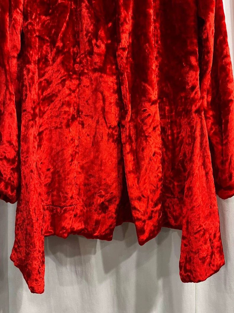 Yohji Yamamoto Yohji Yamamoto Red Velvet jacket Size US M / EU 48-50 / 2 - 5 Thumbnail