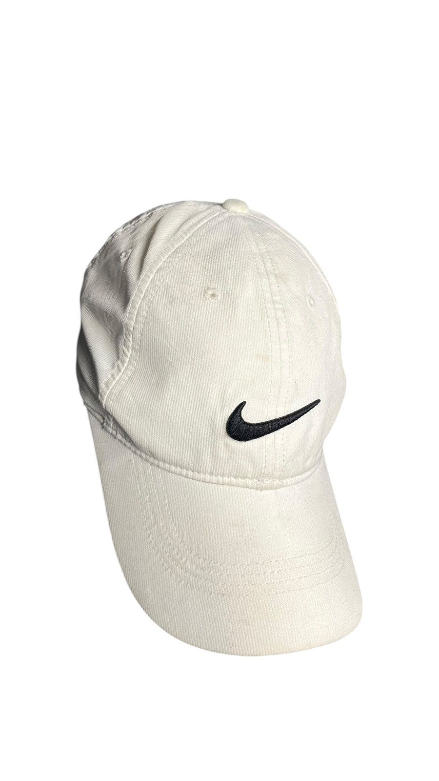 Nike Y2K Nike Golf White Hat with Black Swoosh Snapback Size ONE SIZE - 5 Thumbnail