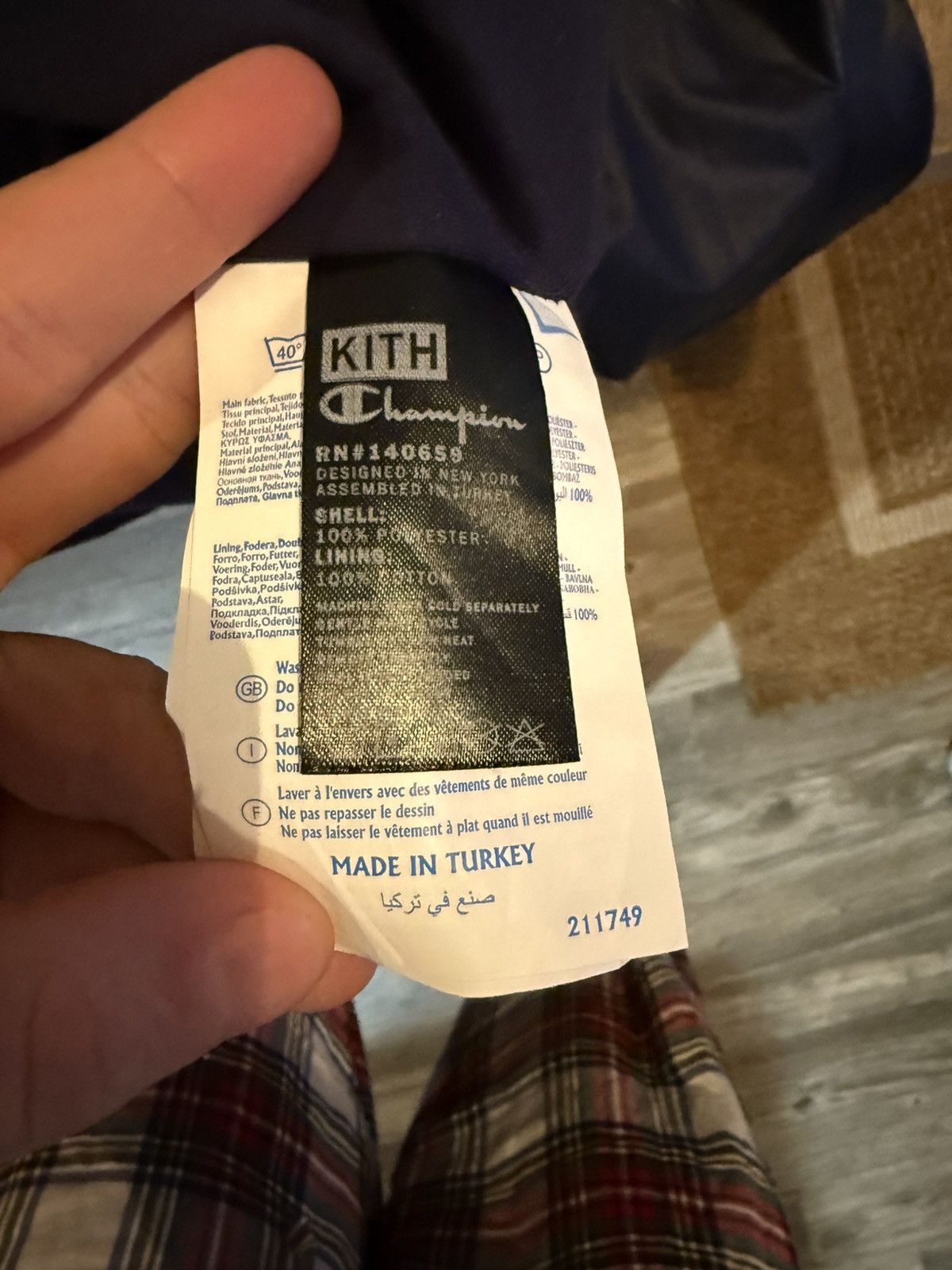 Champion × Kith Kith Champion Quarter Zip Navy Size Large Size US L / EU 52-54 / 3 - 5 Thumbnail