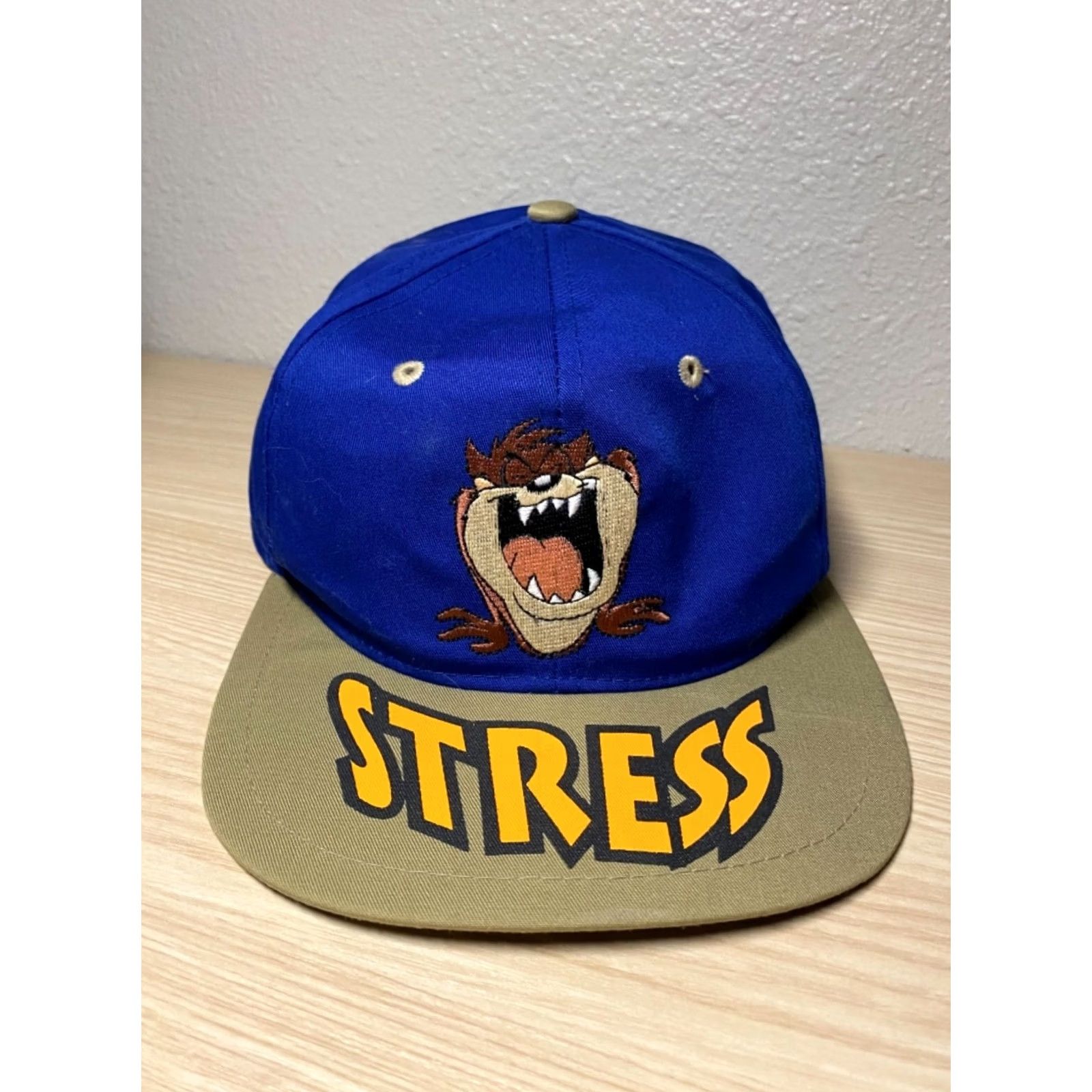 Vintage 90s VTG TAZ Tasmanian Devil LOONEY TUNES SnapBack Dad Hat Stress OG 1994 EUC Size ONE SIZE - 2 Thumbnail