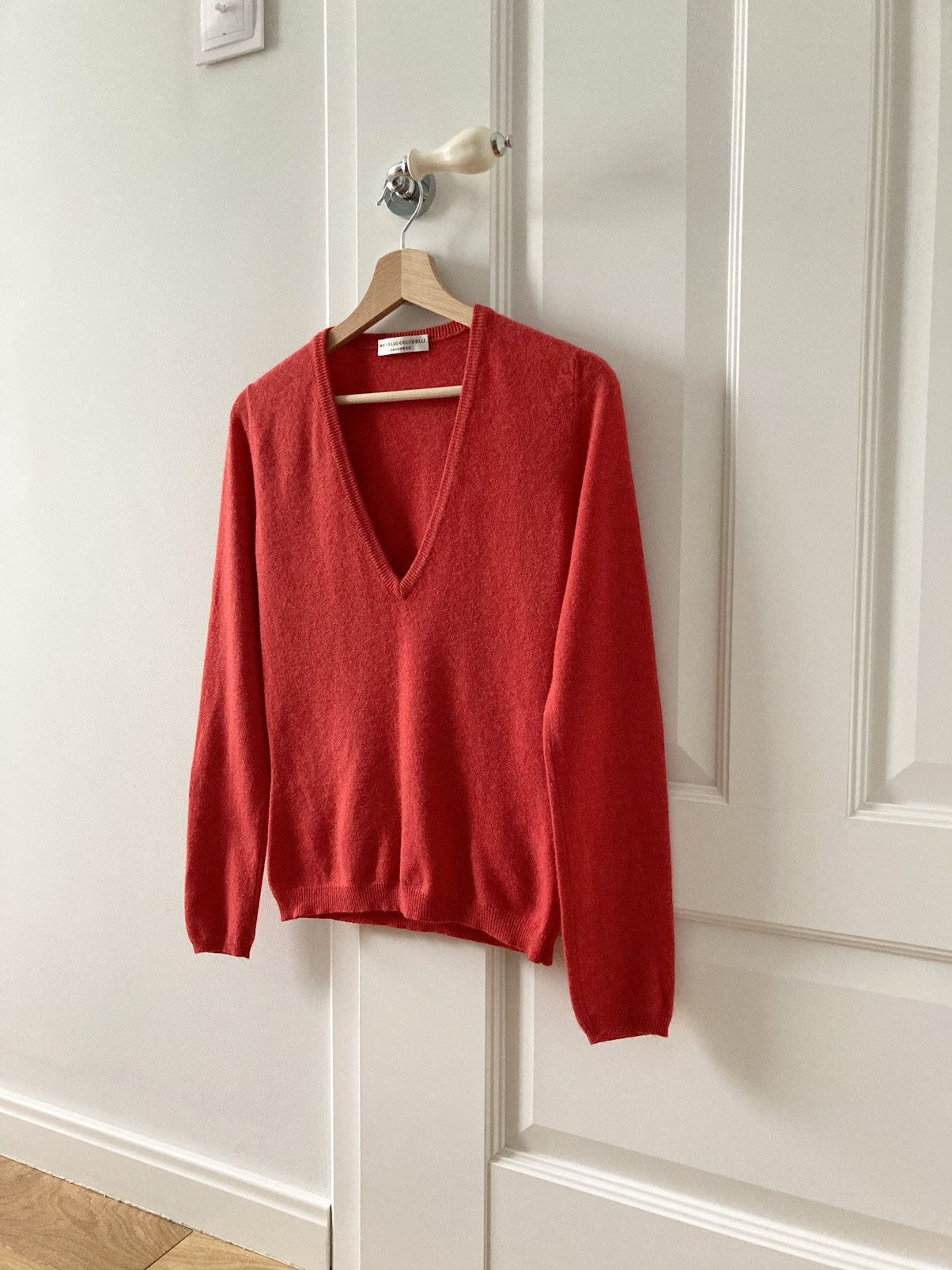image of Coral Cashmere Sweater Brunello Cucinelli, Women's (Size Small)