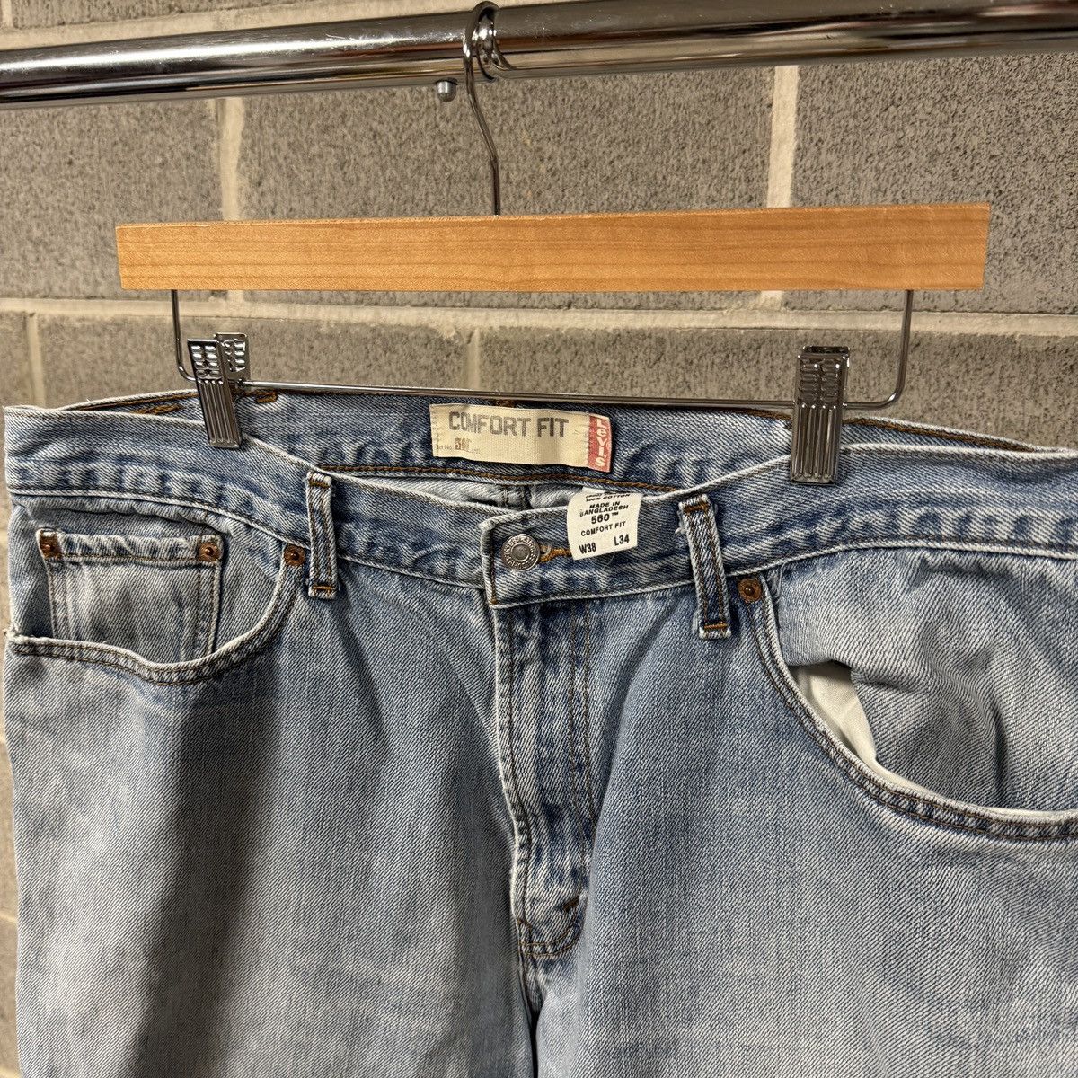 Levi's Levi's 560 Baggy Thrashed Faded Jeans ERD Grunge Chrome Size US 38 / EU 54 - 5 Thumbnail
