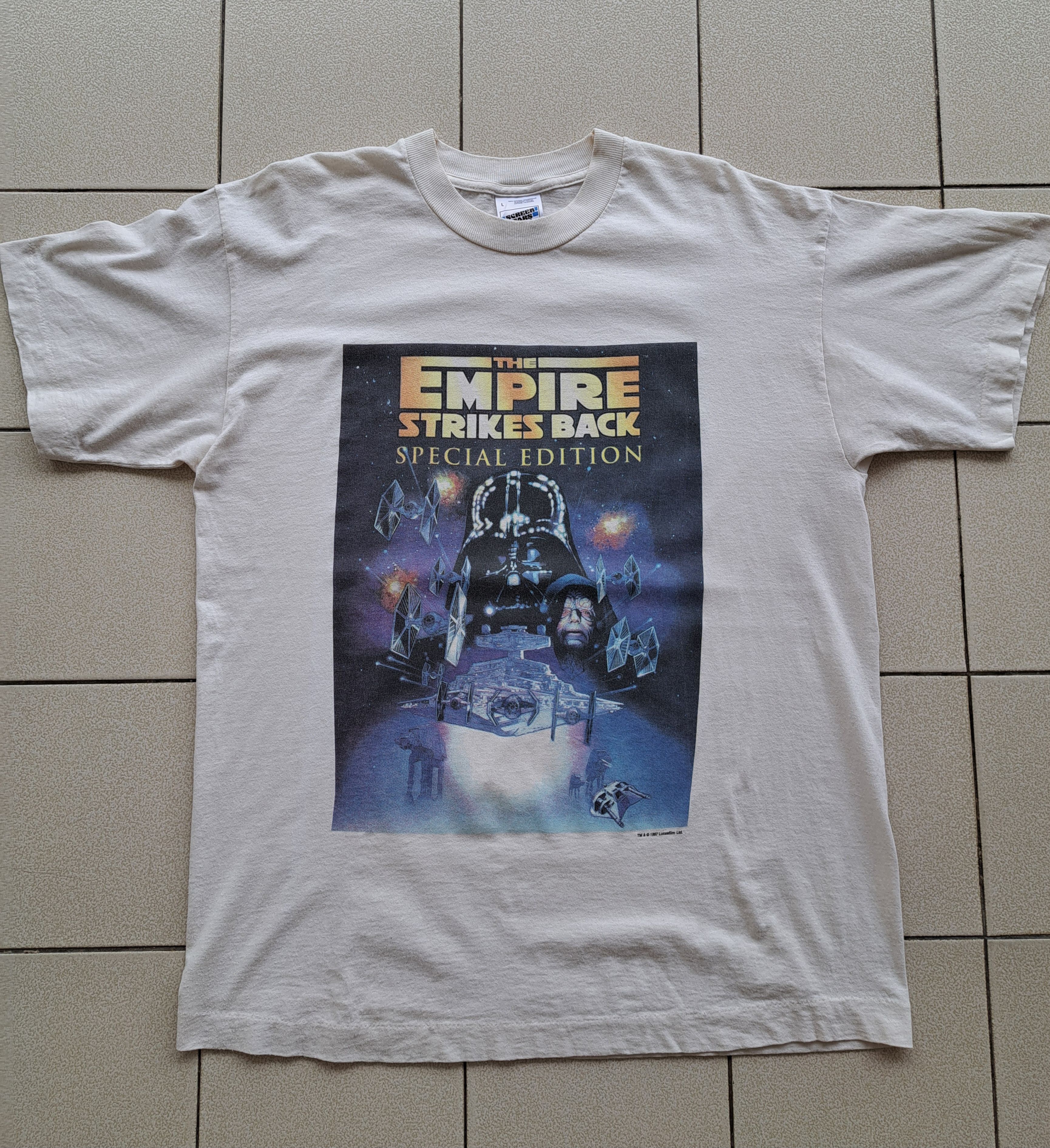 Star Wars × Vintage Vintage Star Wars Empire Strikes Back T-Shirt Size US L / EU 52-54 / 3 - 1 Thumbnail