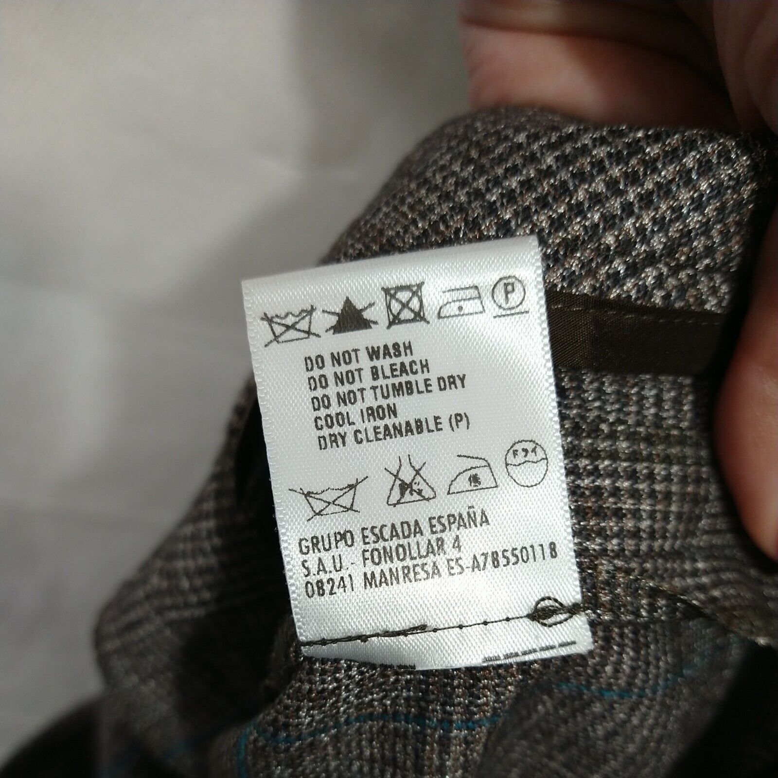 Escada Escada Plaid Dress Pants Wool Blend Women Size 30 Inch Brown Size 30" / US 8 / IT 44 - 8 Thumbnail