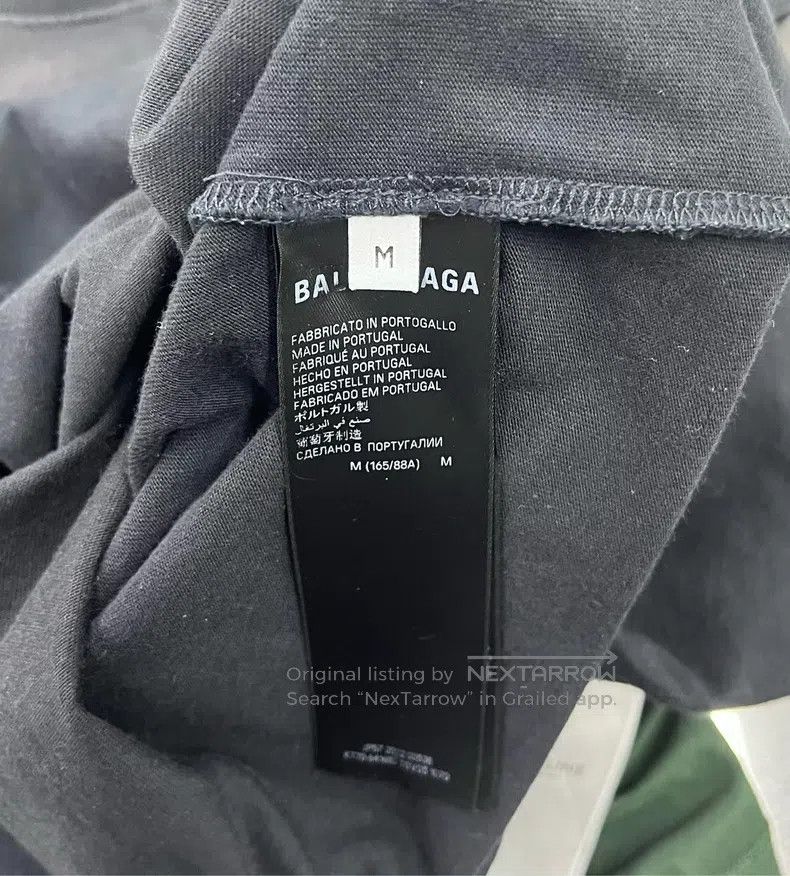 Balenciaga Balenciaga Black short-sleeve with letter print, size M Size US M / EU 48-50 / 2 - 4 Thumbnail