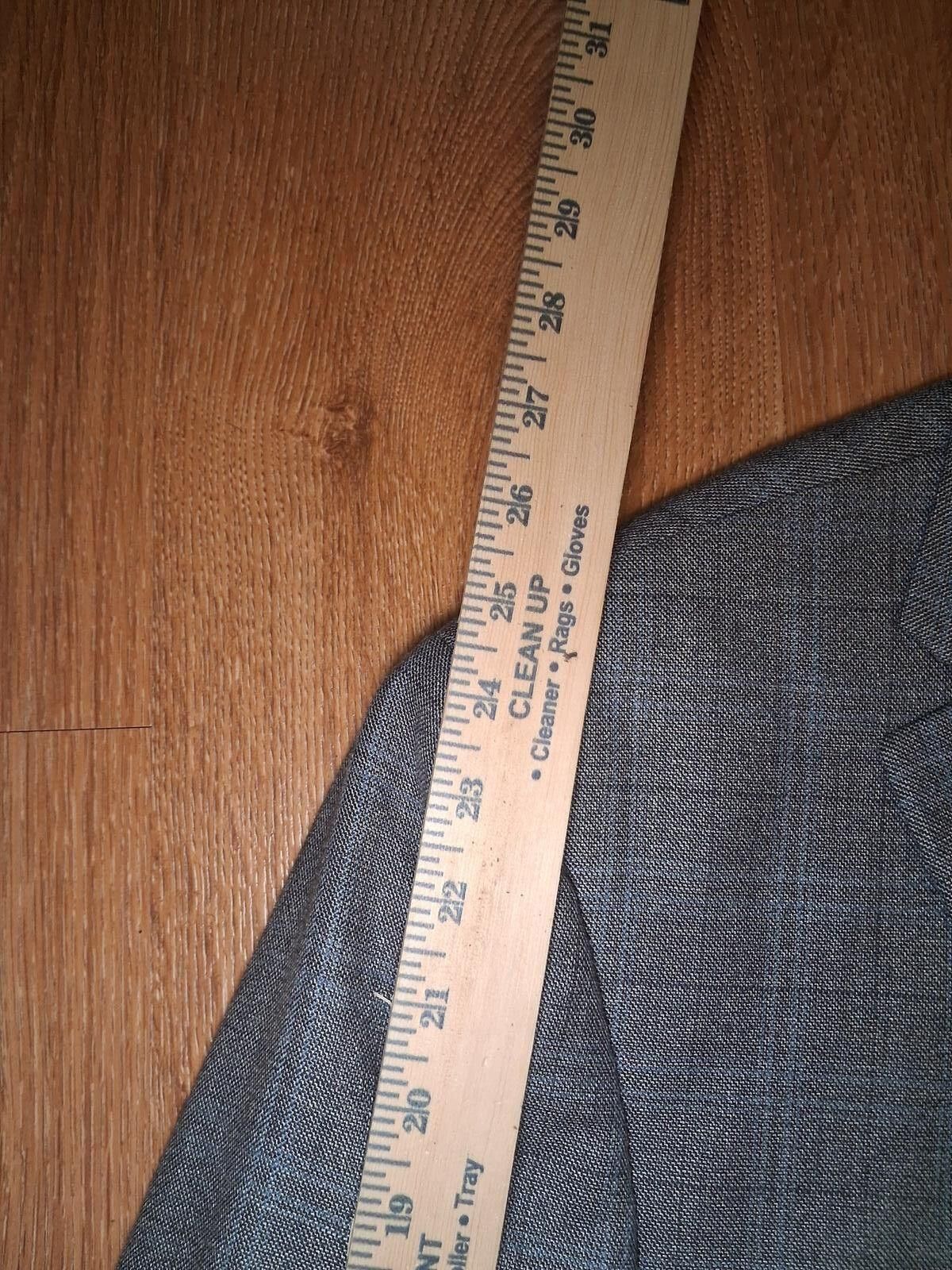 Polo Ralph Lauren Ralph Lauren Sport Coat Mens 40R Gray Plaid Sharkskin Silk Size 40R - 11 Thumbnail