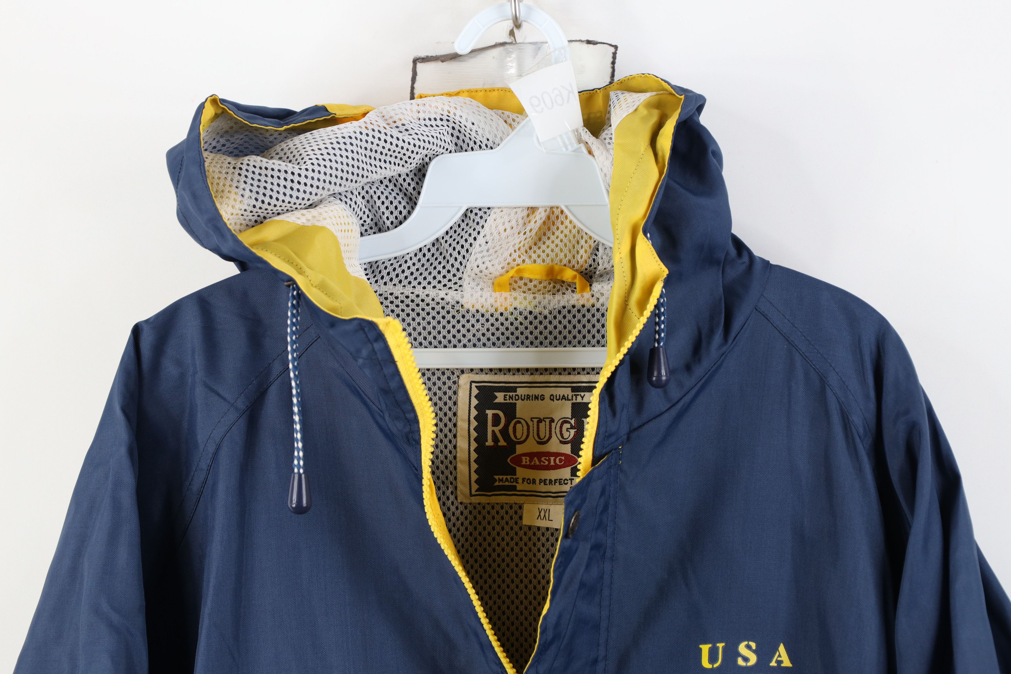 Vintage Vintage 90s Streetwear Athletics Hooded Windbreaker Jacket Size US XXL / EU 58 / 5 - 2 Thumbnail