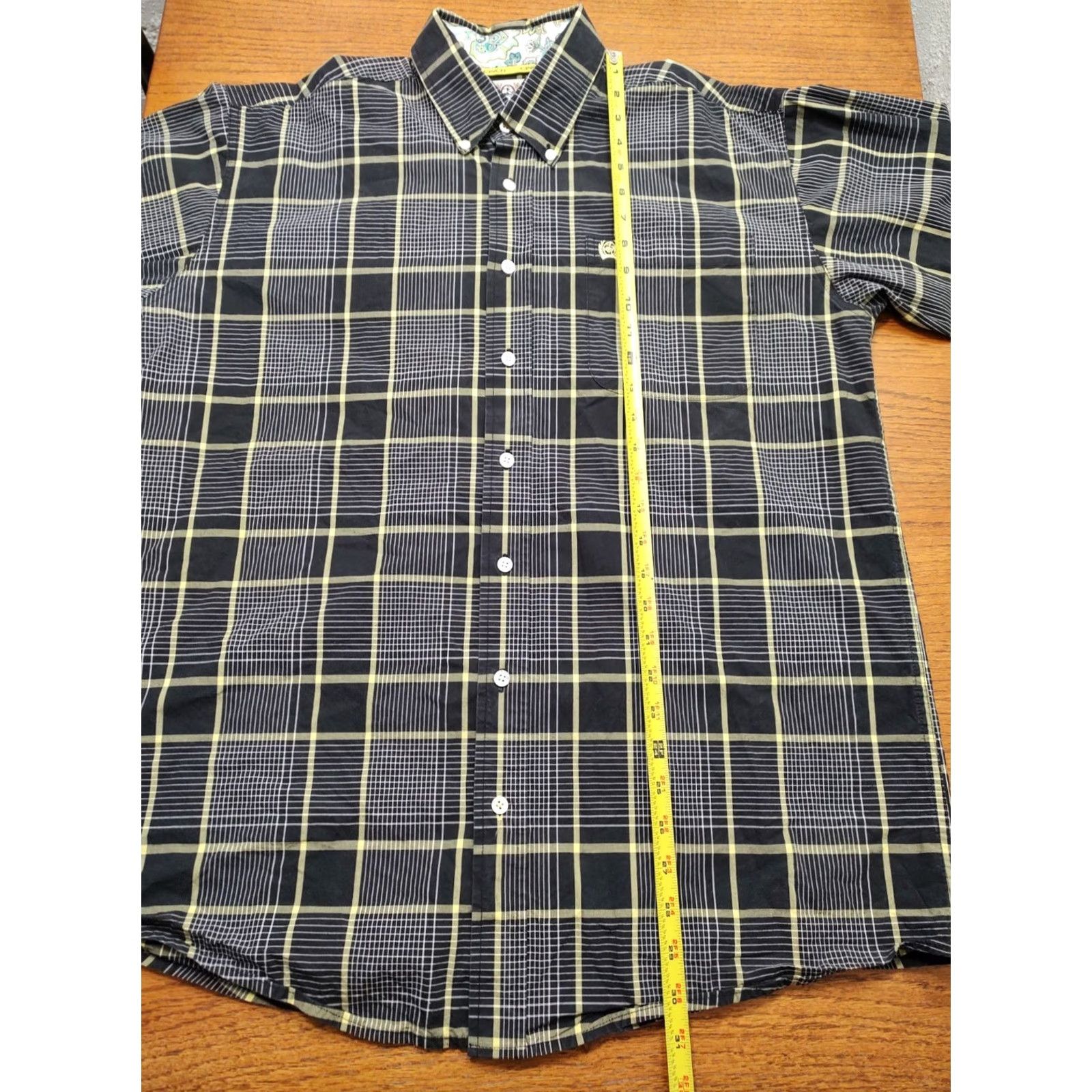 Vintage Cinch Shirt Black Plaid Western Cowboy 100% Cotton Button-Down Mens Medium Size US M / EU 48-50 / 2 - 6 Thumbnail