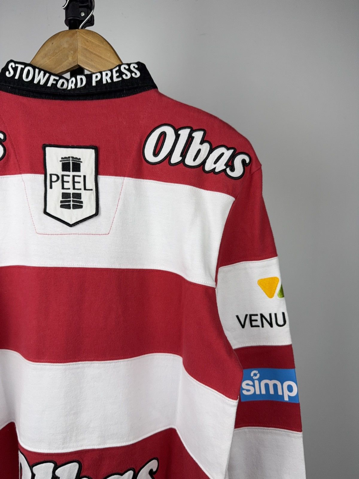 Japanese Brand Gloucester Rugby Mitsubishi Motors Jersey XBlades M Size US L / EU 52-54 / 3 - 15 Thumbnail