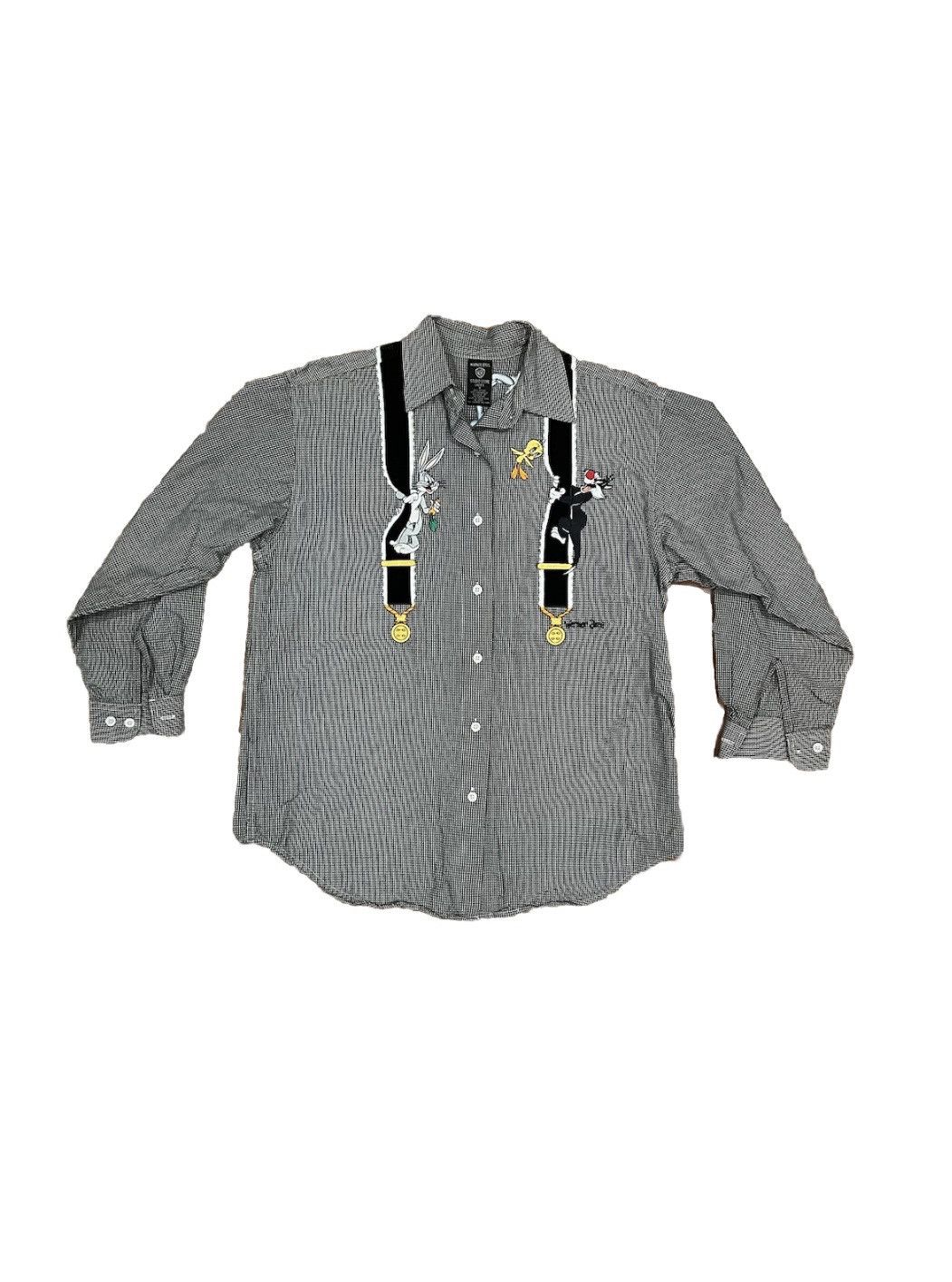 Vintage × Warner Bros Warner Bros Disney Looney Tunes Vintage 90s Button Up Shirt Size S / US 4 / IT 40 - 1 Thumbnail