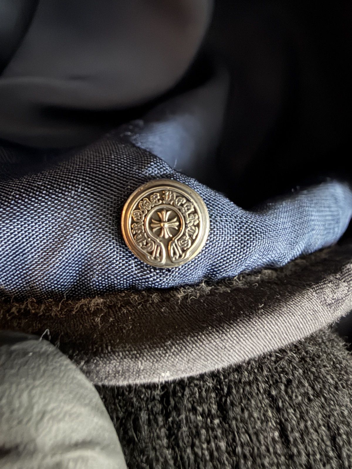 Chrome Hearts Chrome Hearts So It Goes Dark Navy Velour Jacket Sz XL Size US XL / EU 56 / 4 - 9 Thumbnail
