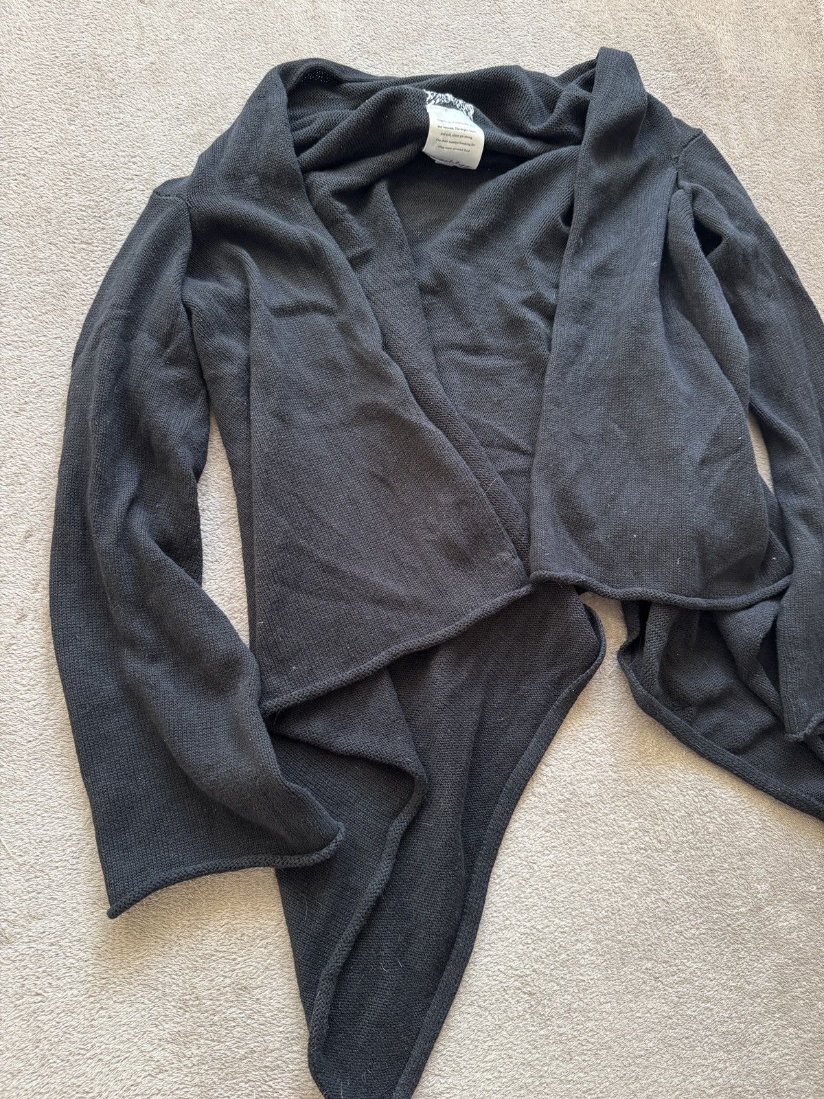 Le Grande Bleu (L.G.B.) Archive Yohji Yamamoto Lgb Rick Owens Style Longsleeve Cape Size US M / EU 48-50 / 2 - 2 Thumbnail