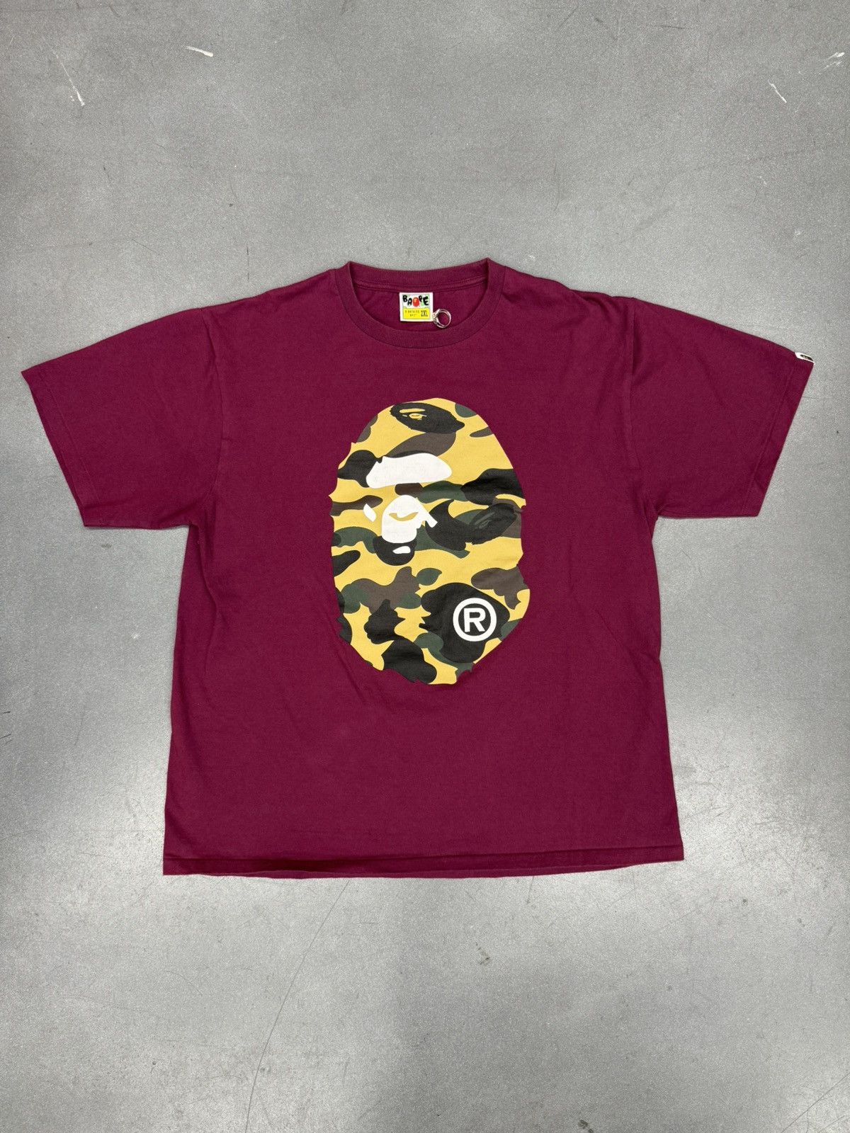 Bape A Bathing Ape Bape 1st Camo Big Head Ape Tee Size US XXL / EU 58 / 5 - 1 Thumbnail
