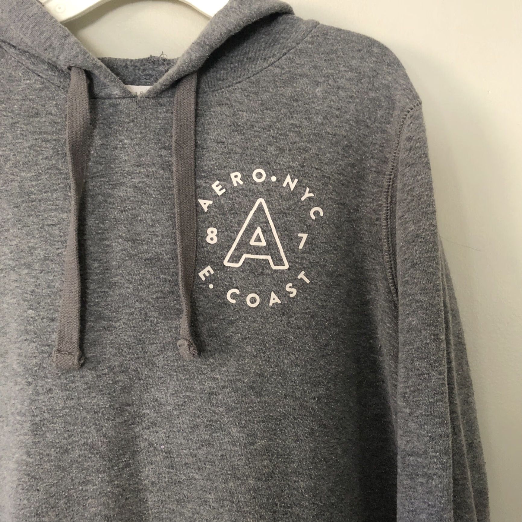 Aeropostale Aeropostale Sweatshirt Hoodie Jrs Sz Medium M Long Sleeve East Coast Logo Gray Hoodie, Aeropostale, Teens, M, Gray Size M / US 6-8 / IT 42-44 - 2 Thumbnail