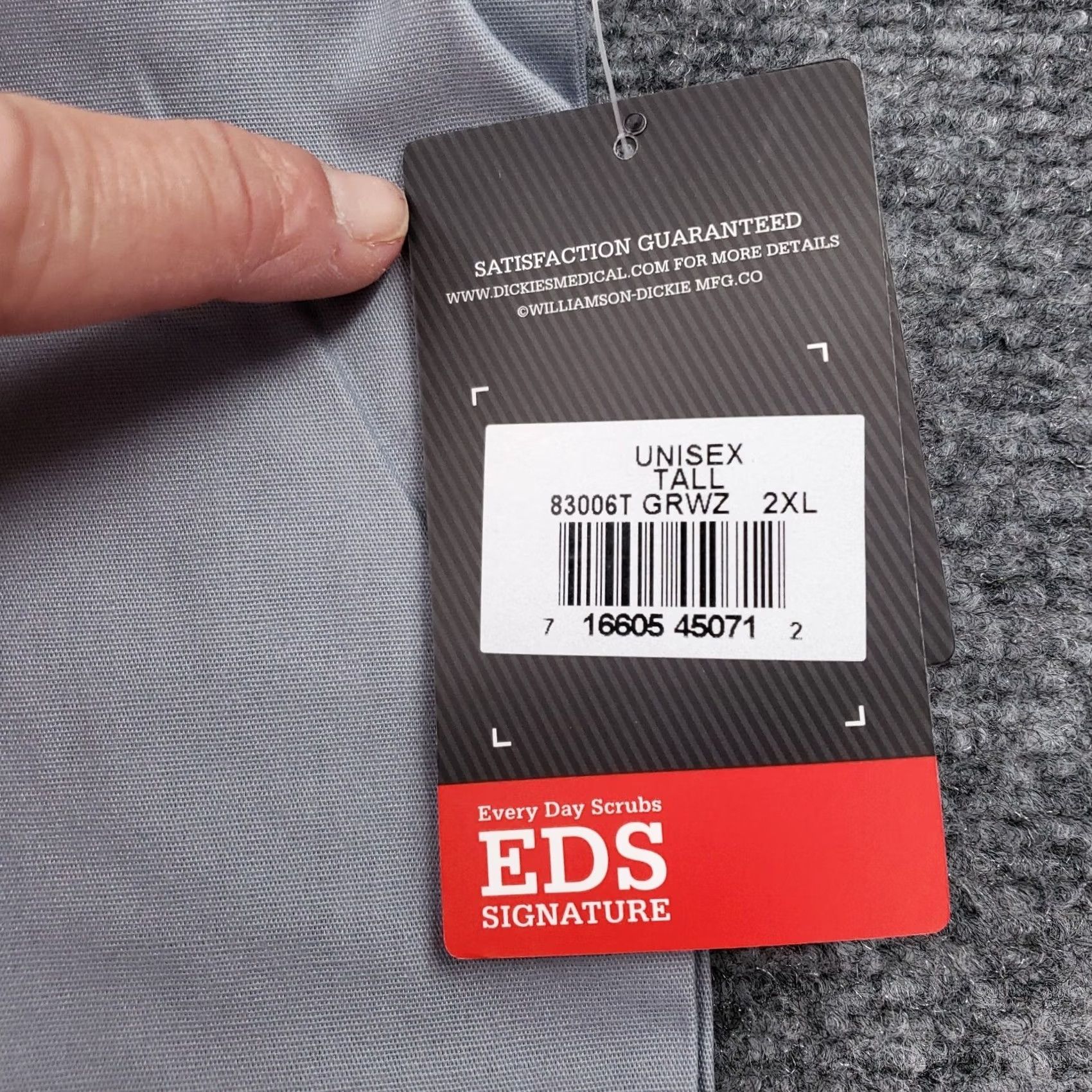Dickies Dickies Pants Adult 2XL Tall Gray EDS Signature Medical Scrub Uniform Unisex Size US 39 - 5 Thumbnail