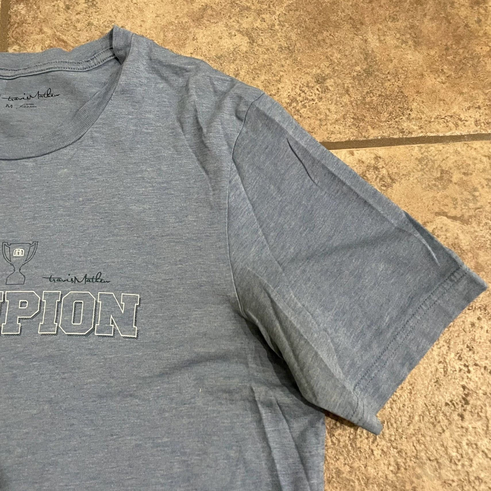 TravisMathew Travis Mathew Life Champion blue graphic Tee Mens Size M Size US M / EU 48-50 / 2 - 2 Thumbnail