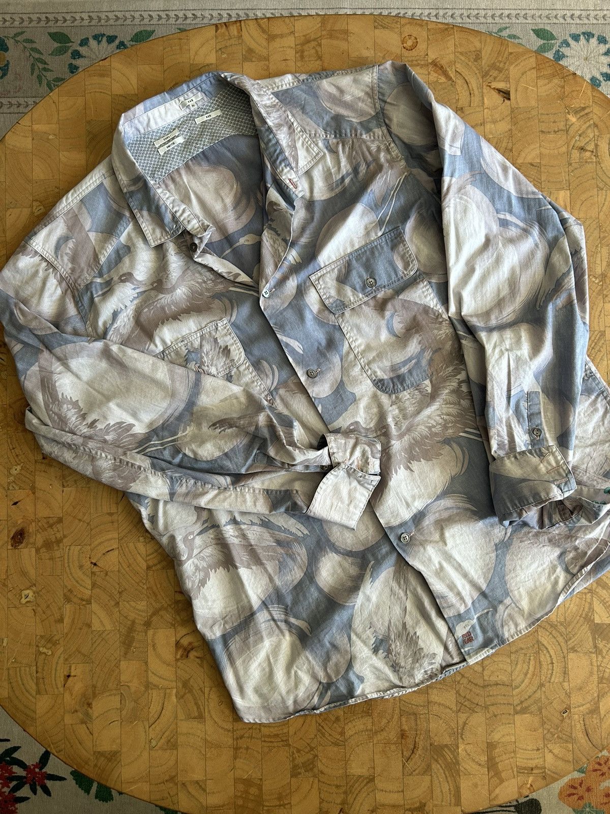 Paul Smith × Paul Smith Red Ear Paul smith red ear crane print button up Size US XL / EU 56 / 4 - 1 Thumbnail