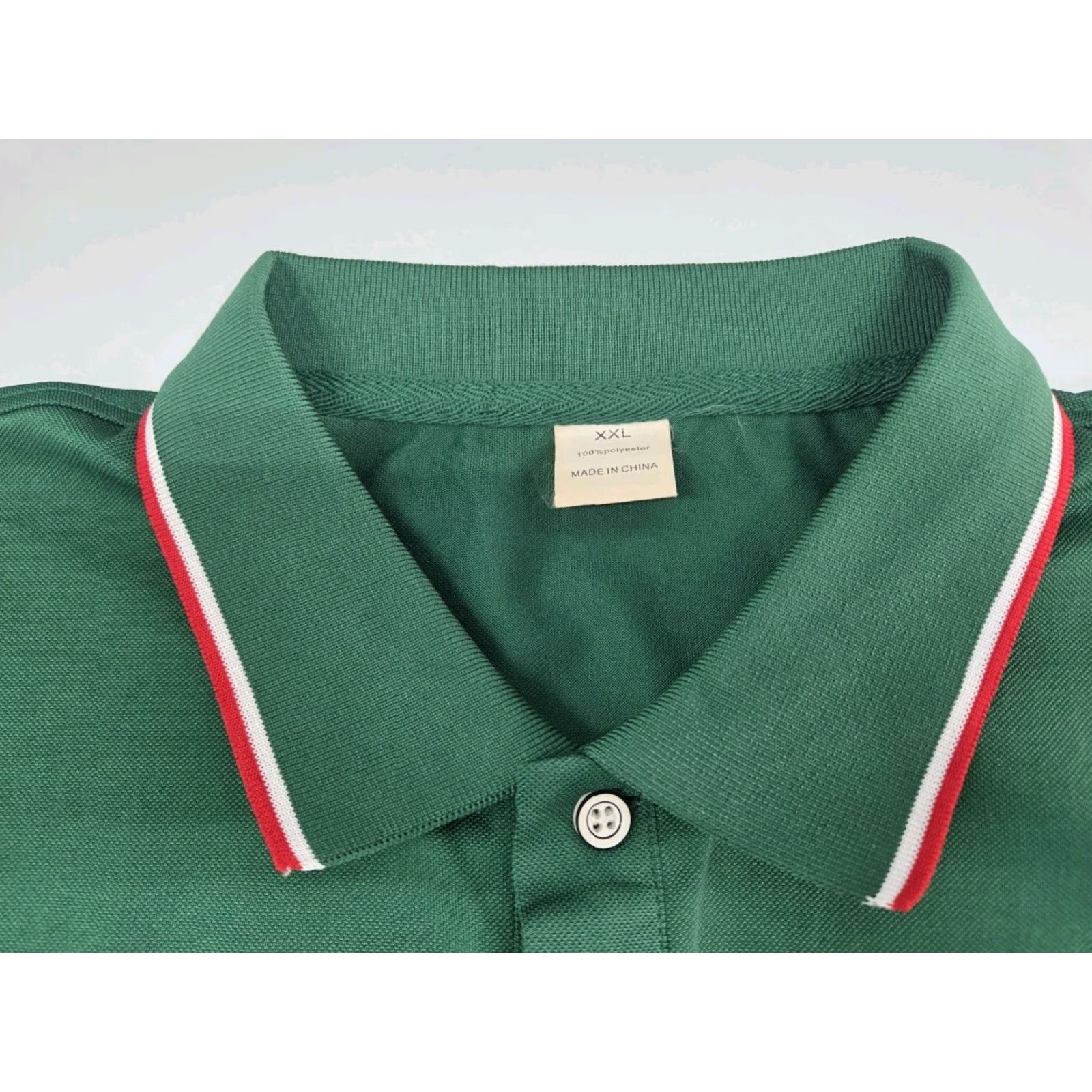 Psycho Bunny Psycho Bunny Polo Shirt Green 2XL Men's Short Sleeve Solid Logo Button Collared Knit Casual Polo Size US XXL / EU 58 / 5 - 3 Thumbnail