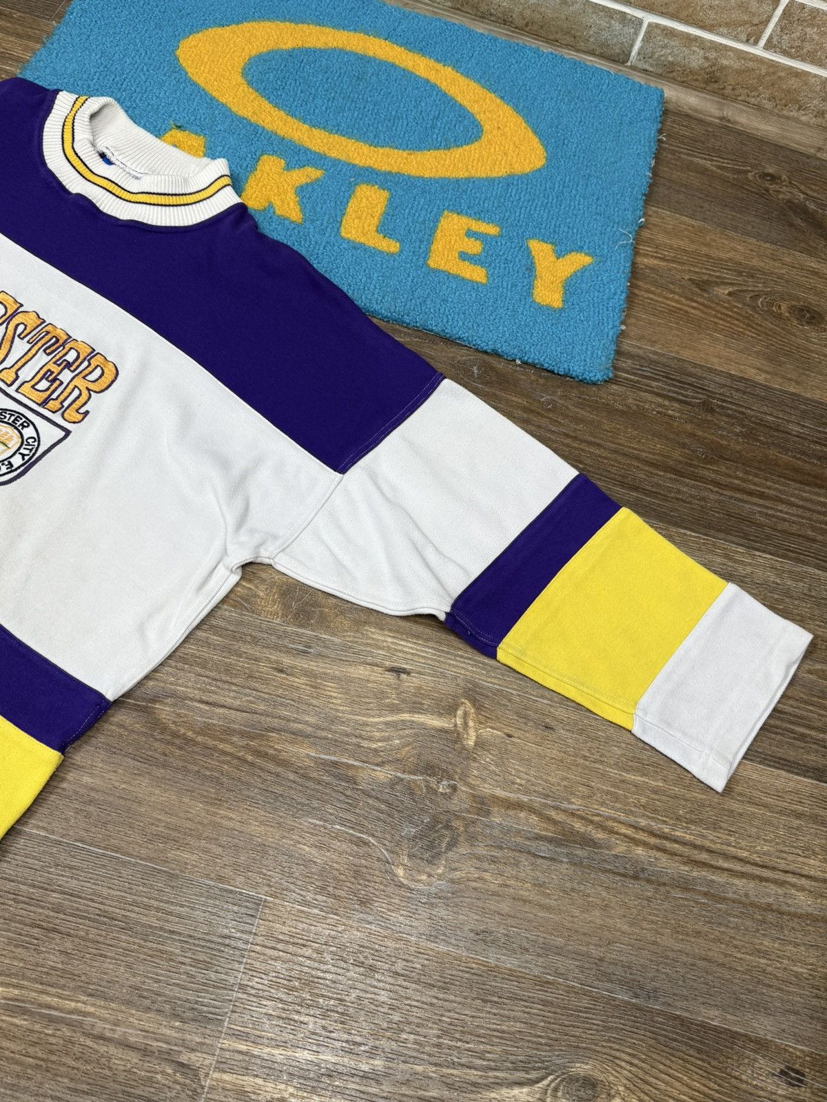 Umbro Vintage Umbro Manchester City 90 Big Logo White Sweatshirt Size US XL / EU 56 / 4 - 7 Thumbnail