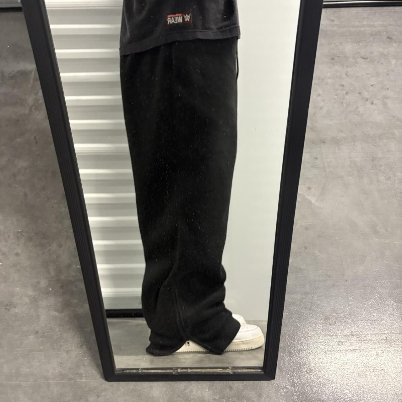 Vintage Crazy Vintage Y2K/2000s Baggy Black Leg Zipper Sweatpants! Size US 36 / EU 52 - 1 Thumbnail