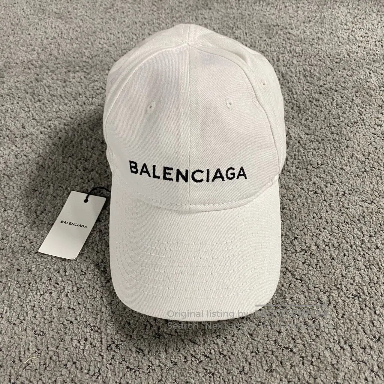Balenciaga Balenciaga White embroidered logo baseball cap| Size ONE SIZE - 1 Thumbnail