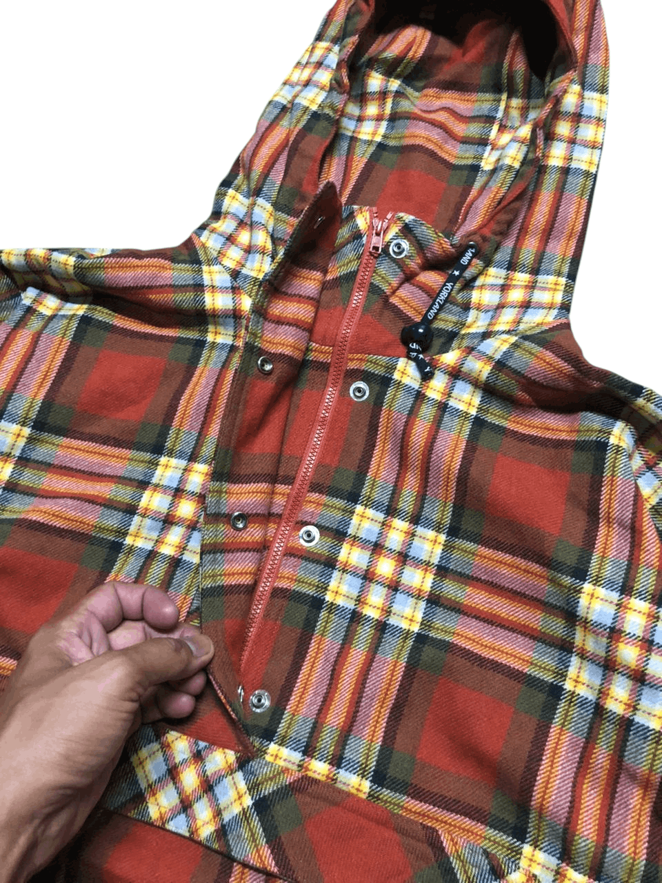 Japanese Brand 1998 Nagano Olimpic Japan Tartan Anorak Jacket Size M / US 6-8 / IT 42-44 - 10 Thumbnail