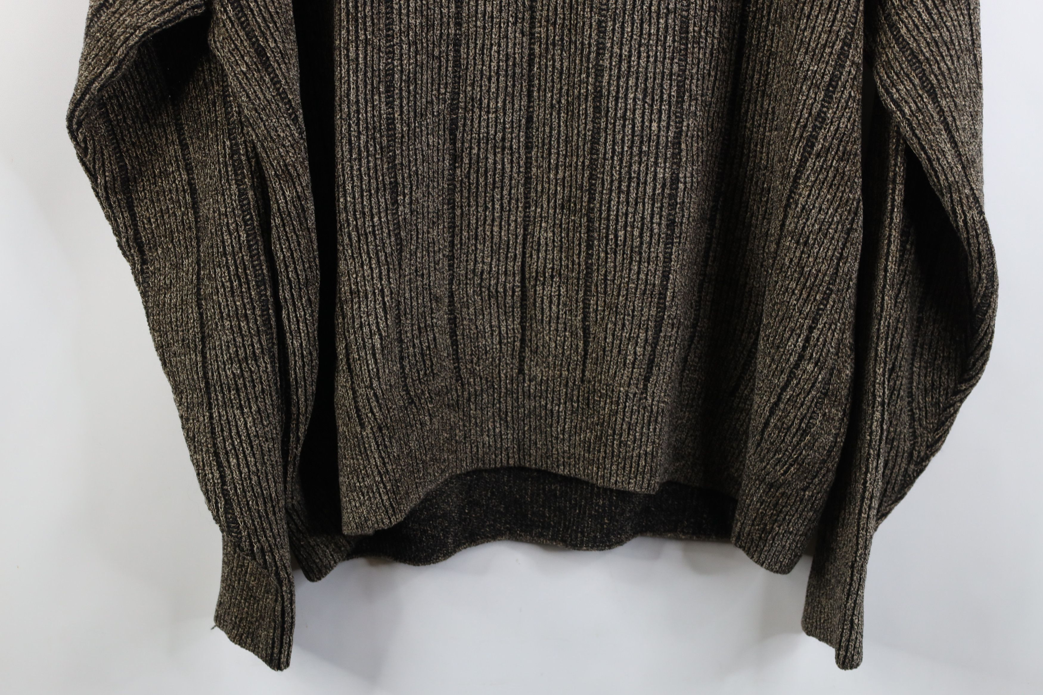 Vintage Vintage 90s Streetwear Ribbed Knit V-Neck Sweater Brown Size US XL / EU 56 / 4 - 9 Thumbnail