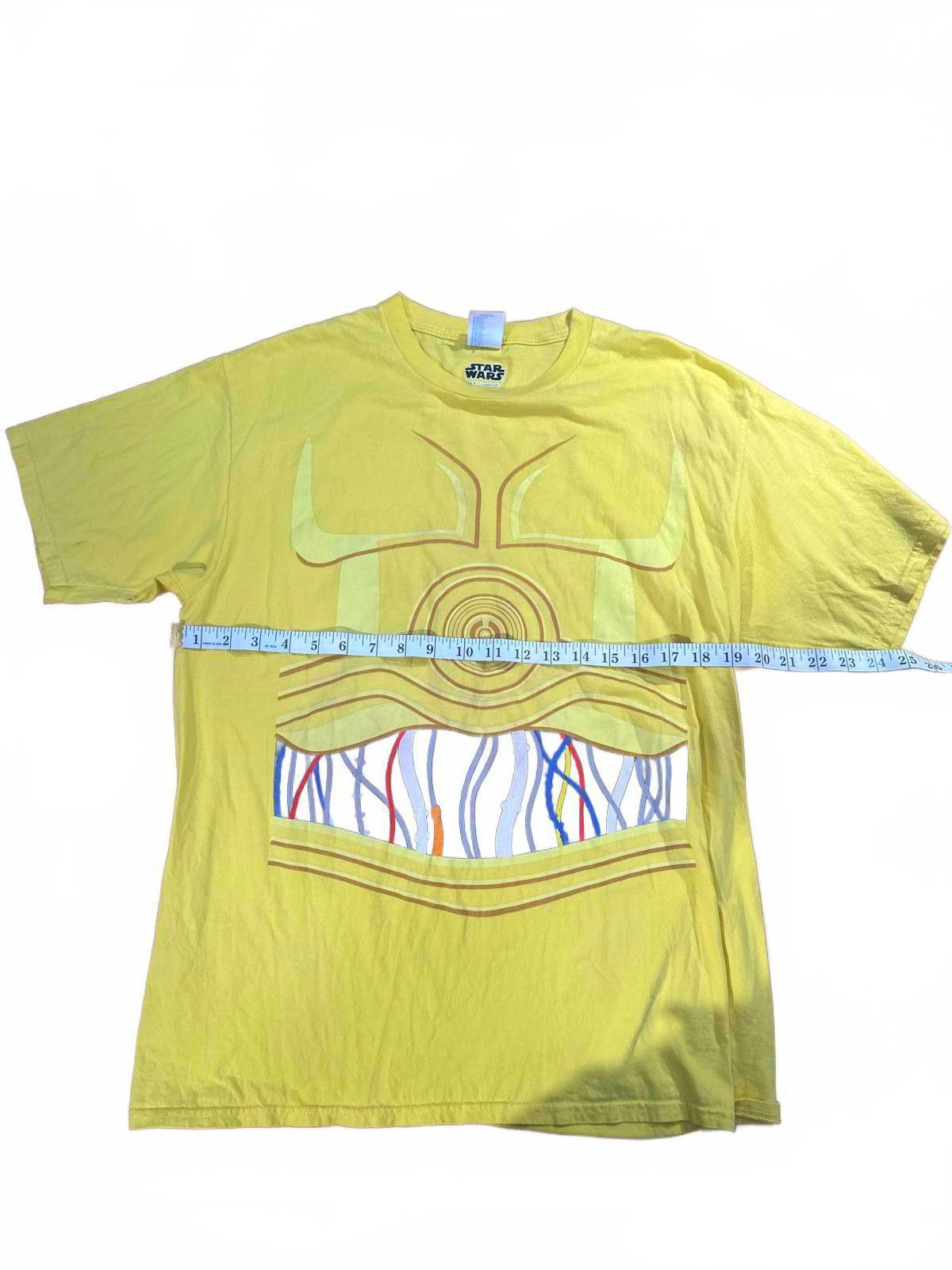 Star Wars Disney x Star Wars C-3PO Men's Large Yellow Tee Size ONE SIZE - 4 Thumbnail
