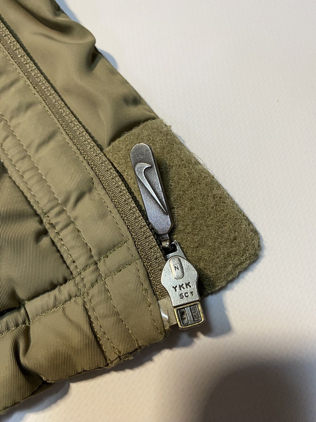 Nike × Vintage Nike Vintage Y2K Green Striped Down Puffer Jacket Size US L / EU 52-54 / 3 - 7 Thumbnail