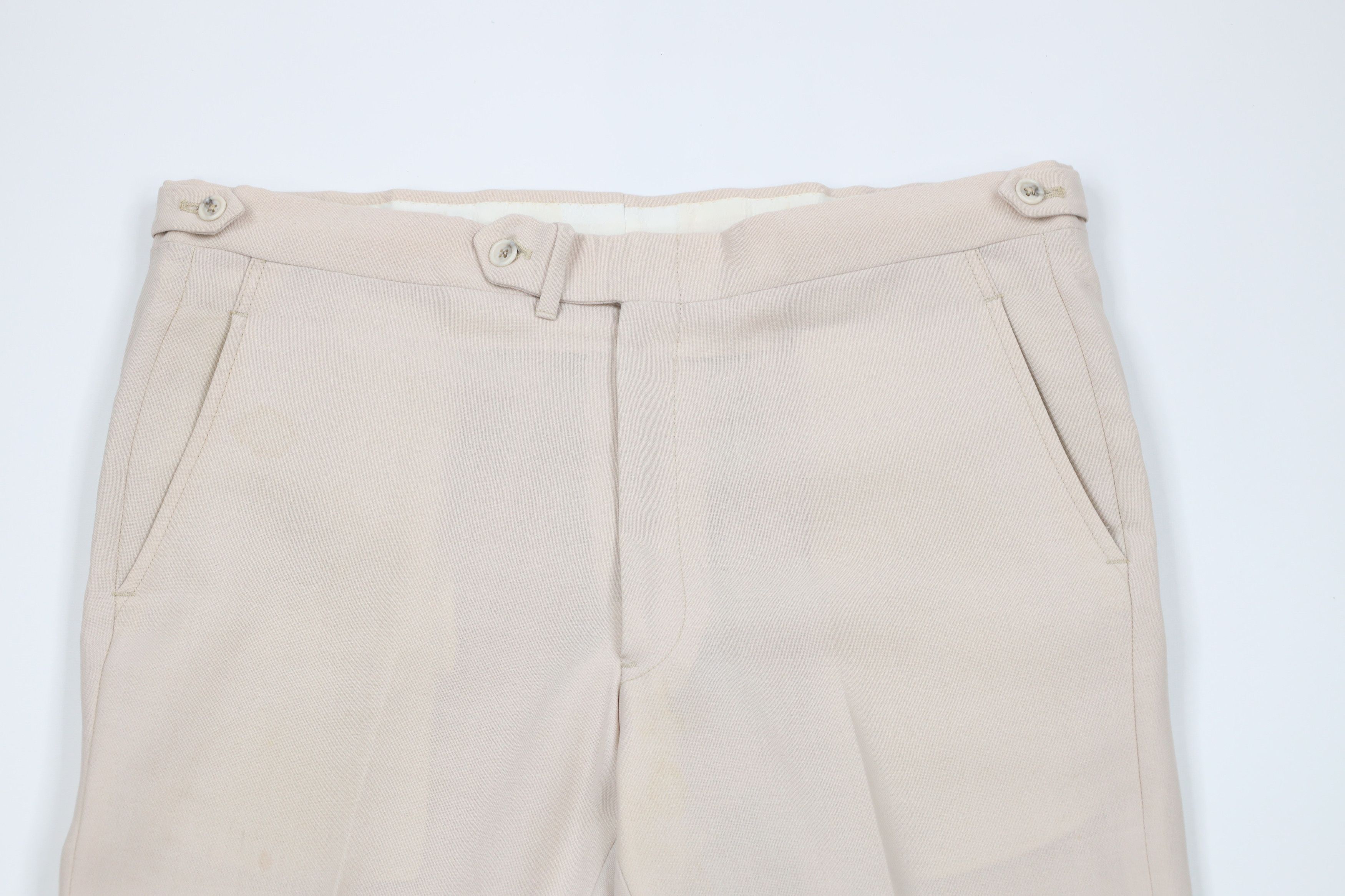 Vintage Vintage 70s Streetwear Linen Blend Bell Bottoms Pants USA Size US 38 / EU 54 - 2 Thumbnail