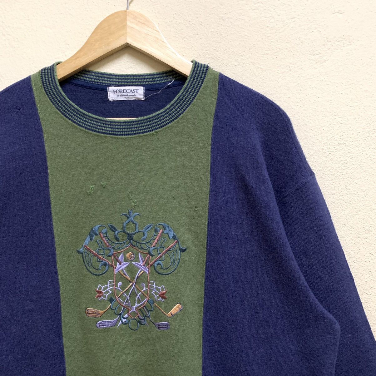 Japanese Brand × Vintage Vintage FORECAST GOLF Colour Block Embroidery Sweatshirt Size US L / EU 52-54 / 3 - 3 Thumbnail