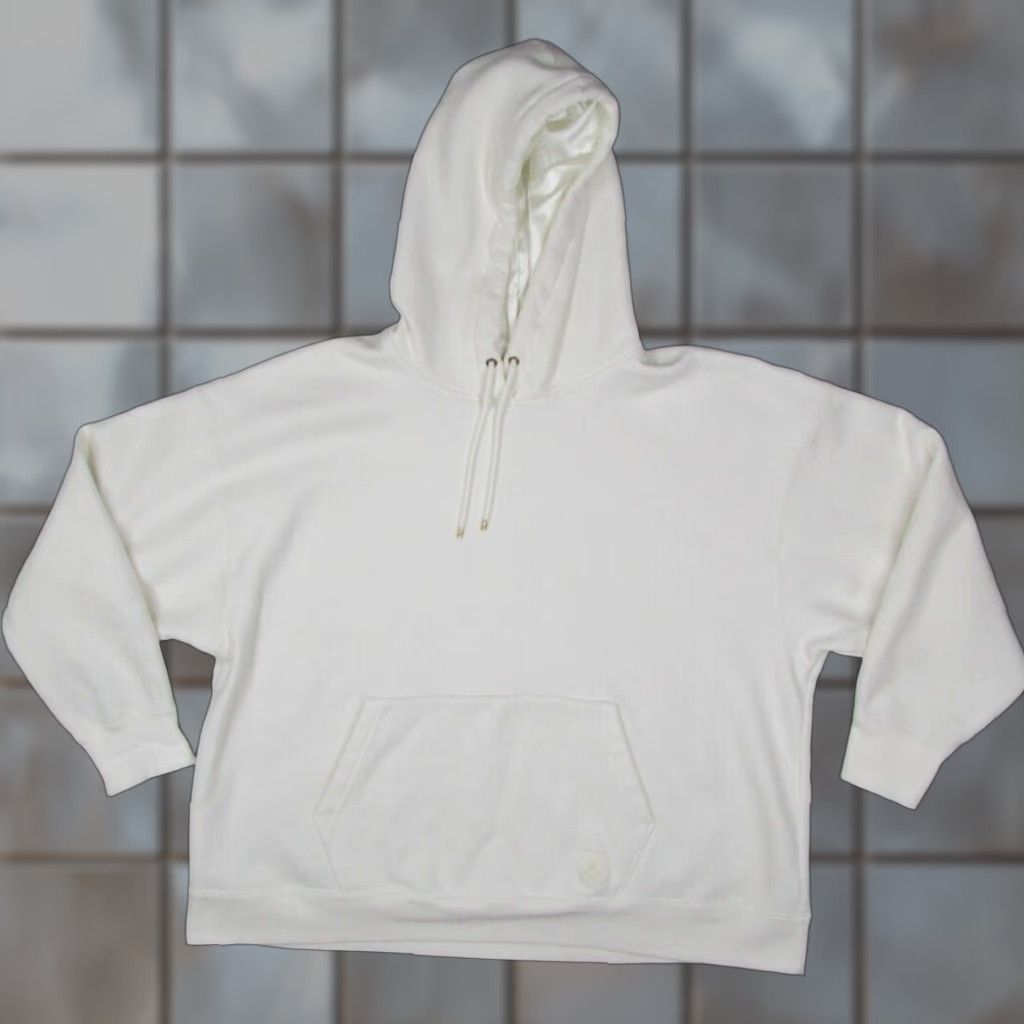 Jordan Brand Jordan Flight Hoodie Women Large White Oversized Fleece Pullover Jumpman Size L / US 10 / IT 46 - 1 Thumbnail