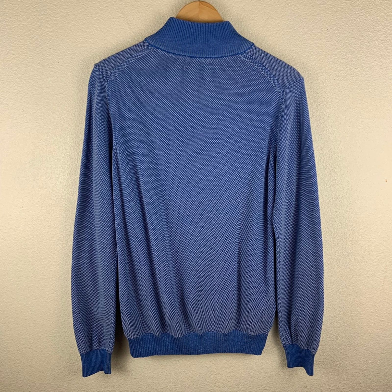 Eredipisano Eredi Pisano Blue Knit Jacket Size US M / EU 48-50 / 2 - 2 Thumbnail