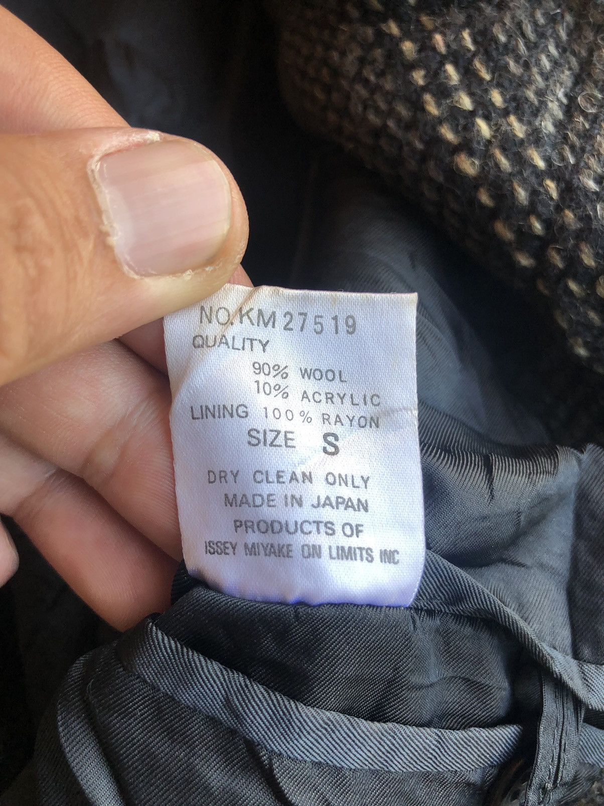 Designer × Issey Miyake × Japanese Brand Vintage Issey Miyake Wool Coat Jacket Size US M / EU 48-50 / 2 - 15 Thumbnail