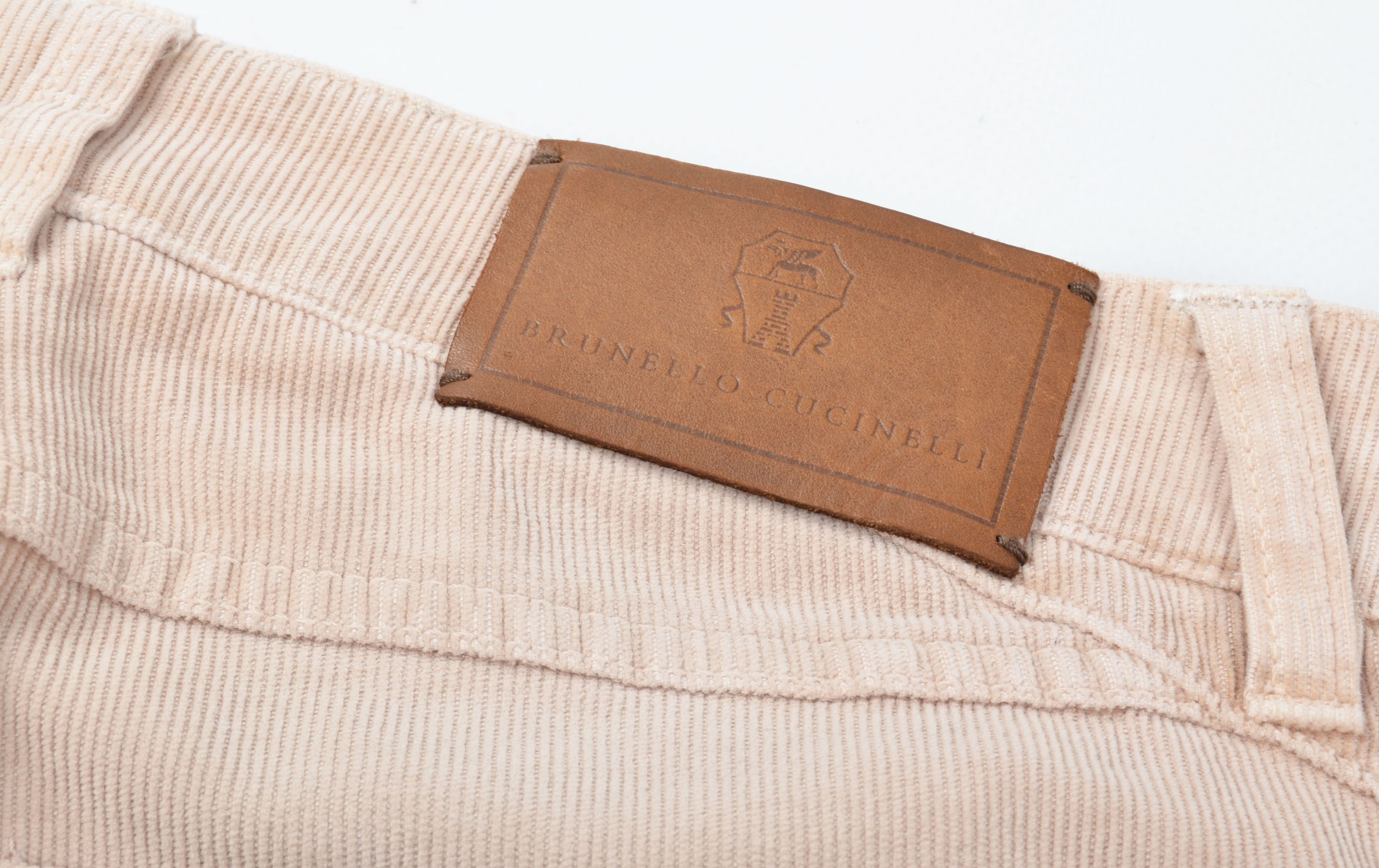 Brunello Cucinelli Brunello Cucinelli Corduroy Blush Beige Pants Size 32" / US 10 / IT 46 - 10 Thumbnail