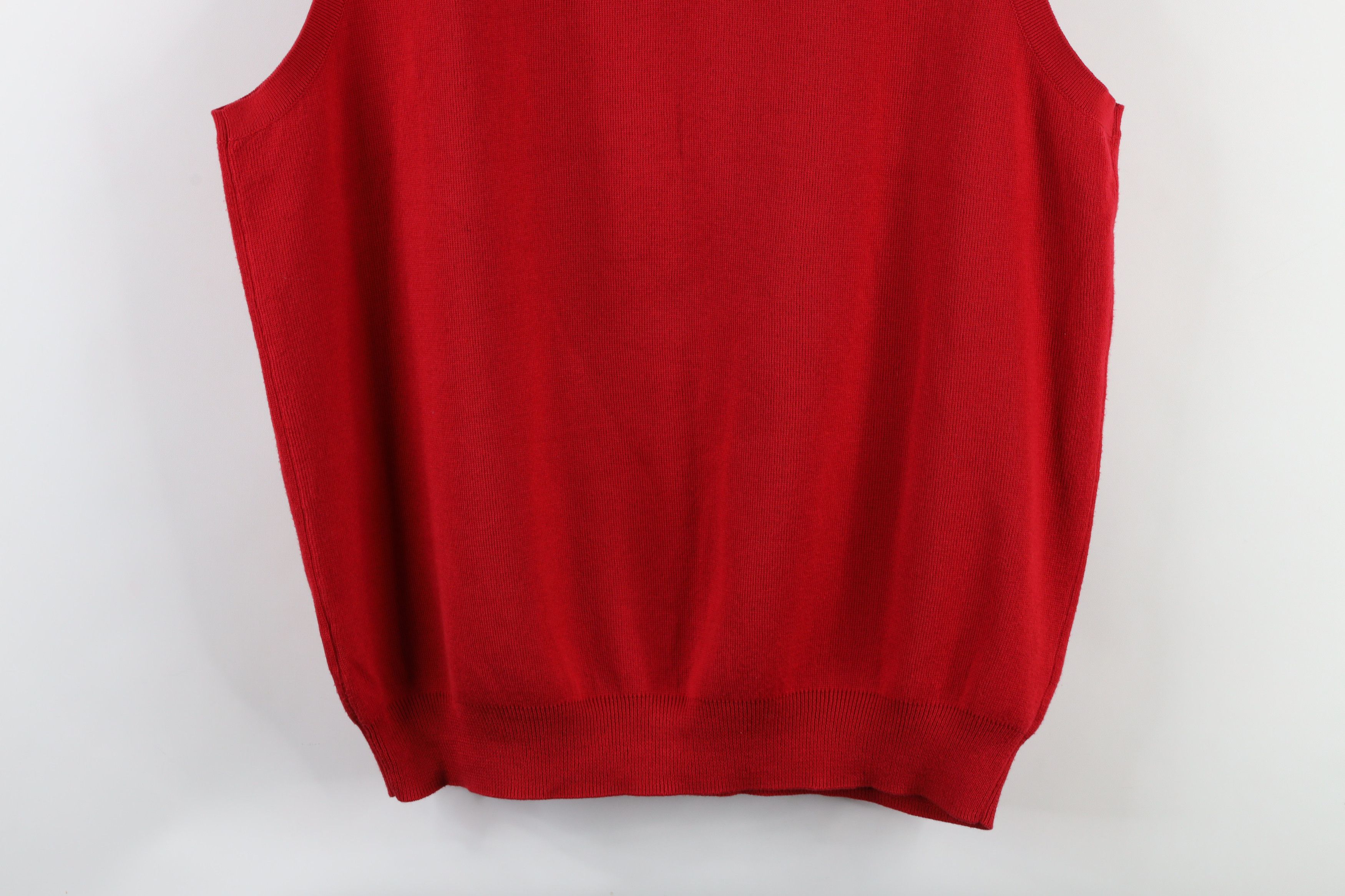Polo Ralph Lauren Polo Golf Ralph Lauren Cotton Yarn Knit Sweater Vest Red Size US L / EU 52-54 / 3 - 9 Thumbnail