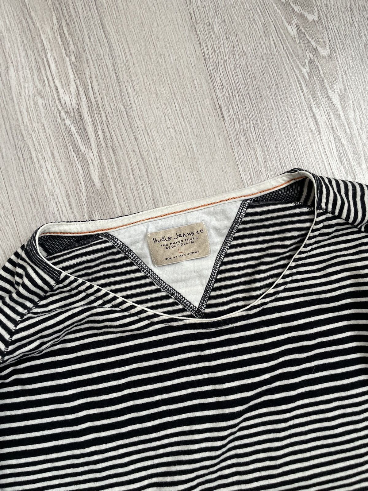 Nudie Jeans Y2K Striped Lightweight Sweatshirt Opium Trap Size US L / EU 52-54 / 3 - 2 Thumbnail