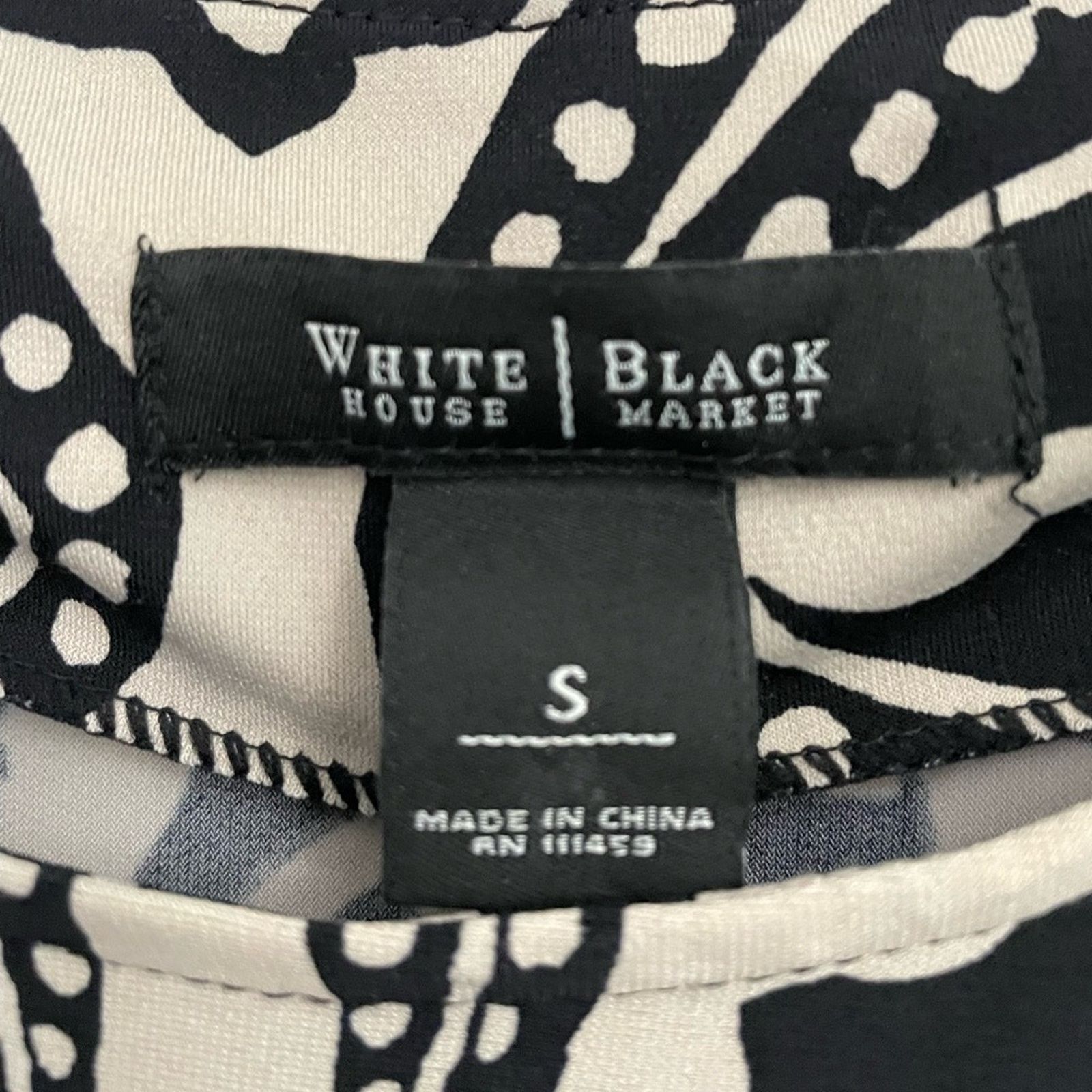 White House Black Market White House Black Market Black Paisley Print Dress Small Size S / US 4 / IT 40 - 3 Thumbnail