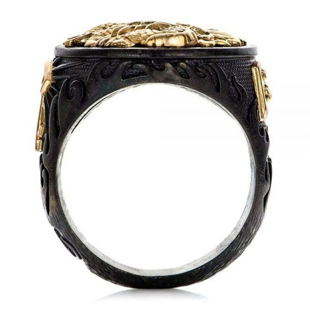 Designer Men's "The Rising Dragon" Capitan Collection Chinese Ring Size ONE SIZE - 6 Thumbnail