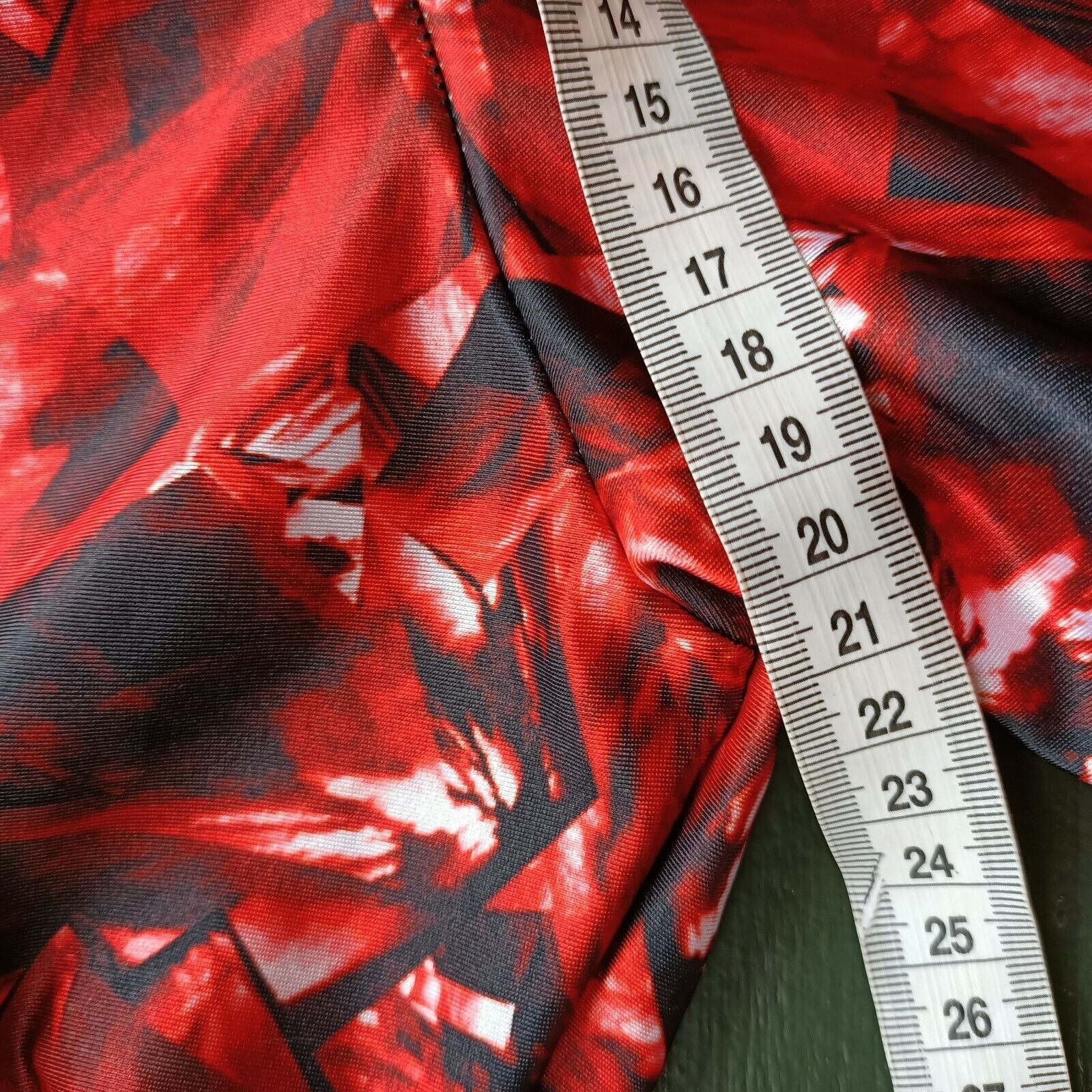 Man Made In Australia Black Milk Leggings Red Black Ruby High Waist Limited Size 27" / US 4 / IT 40 - 11 Thumbnail