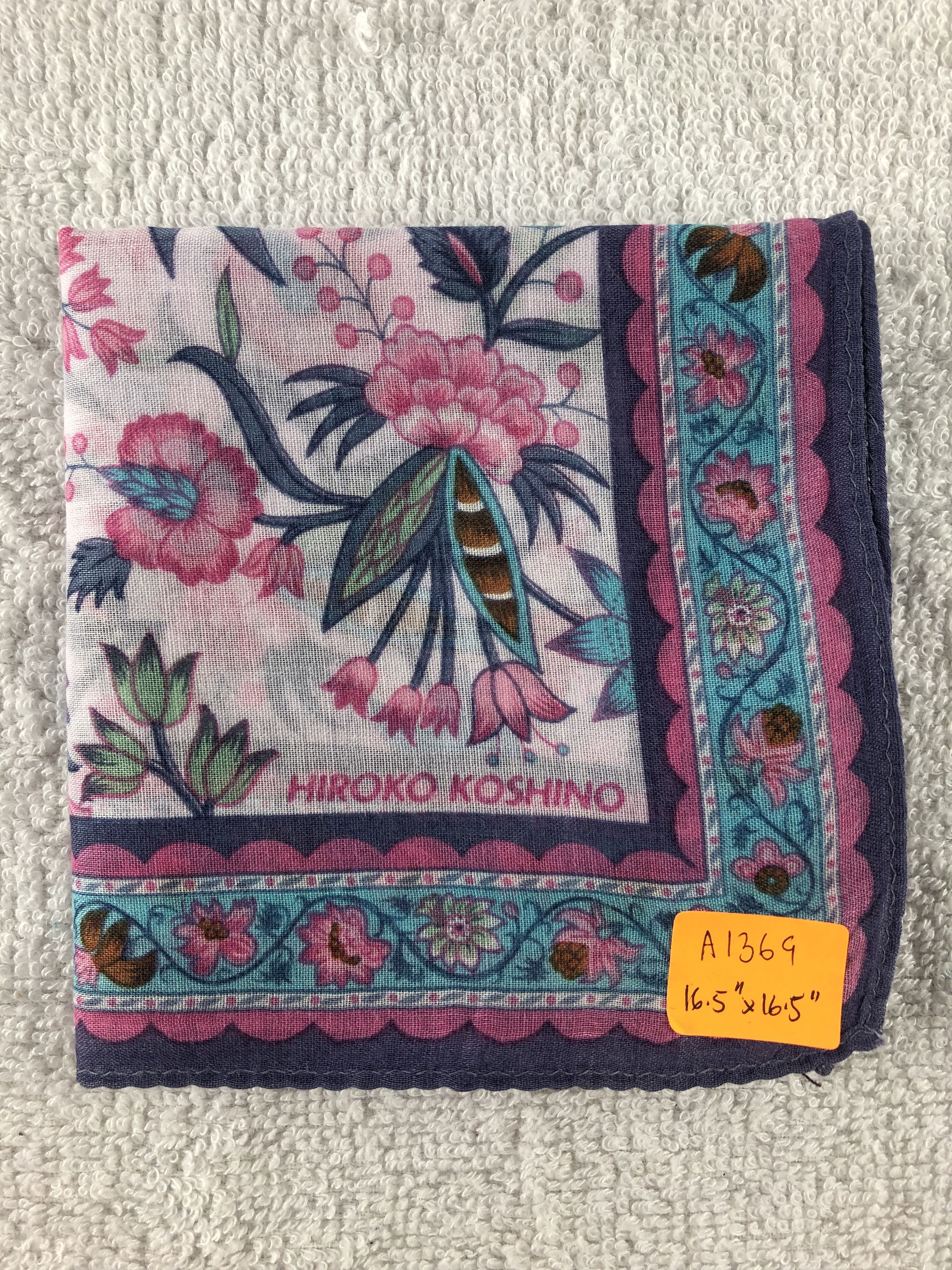 Hiroko Koshino Homme × Japanese Brand × Vintage Hiroko Koshino Handkerchief / Bandana / Neckerchief Size ONE SIZE - 6 Thumbnail