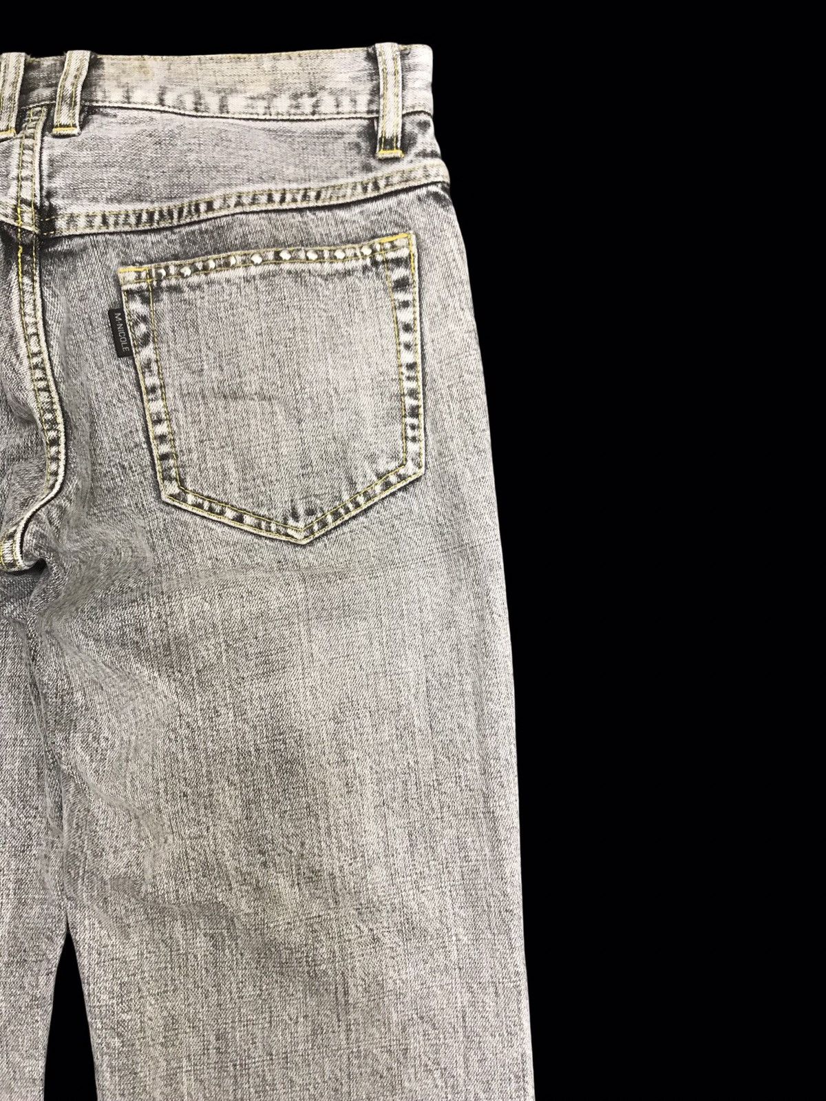 Designer × Japanese Brand 💥FLARE💥MONSIEUR NICOLE LIGHT BLACK WASH FLARE DENIM F190 Size US 32 / EU 48 - 12 Thumbnail