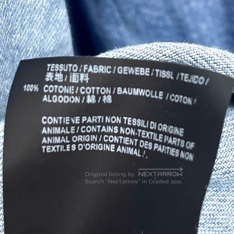 Balenciaga Balenciaga size 39 Washed Denim Patchwork Shirt Size US S / EU 44-46 / 1 - 7 Thumbnail