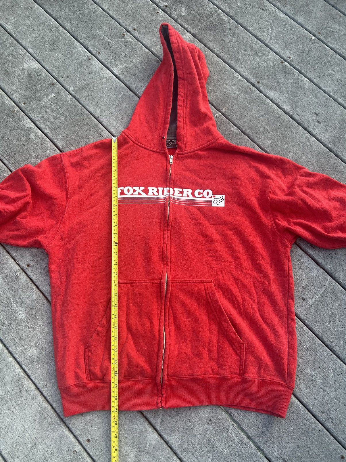 Fox Racing × Vintage Y2K Fox Racing Zip up Hoodie Size US XL / EU 56 / 4 - 3 Thumbnail