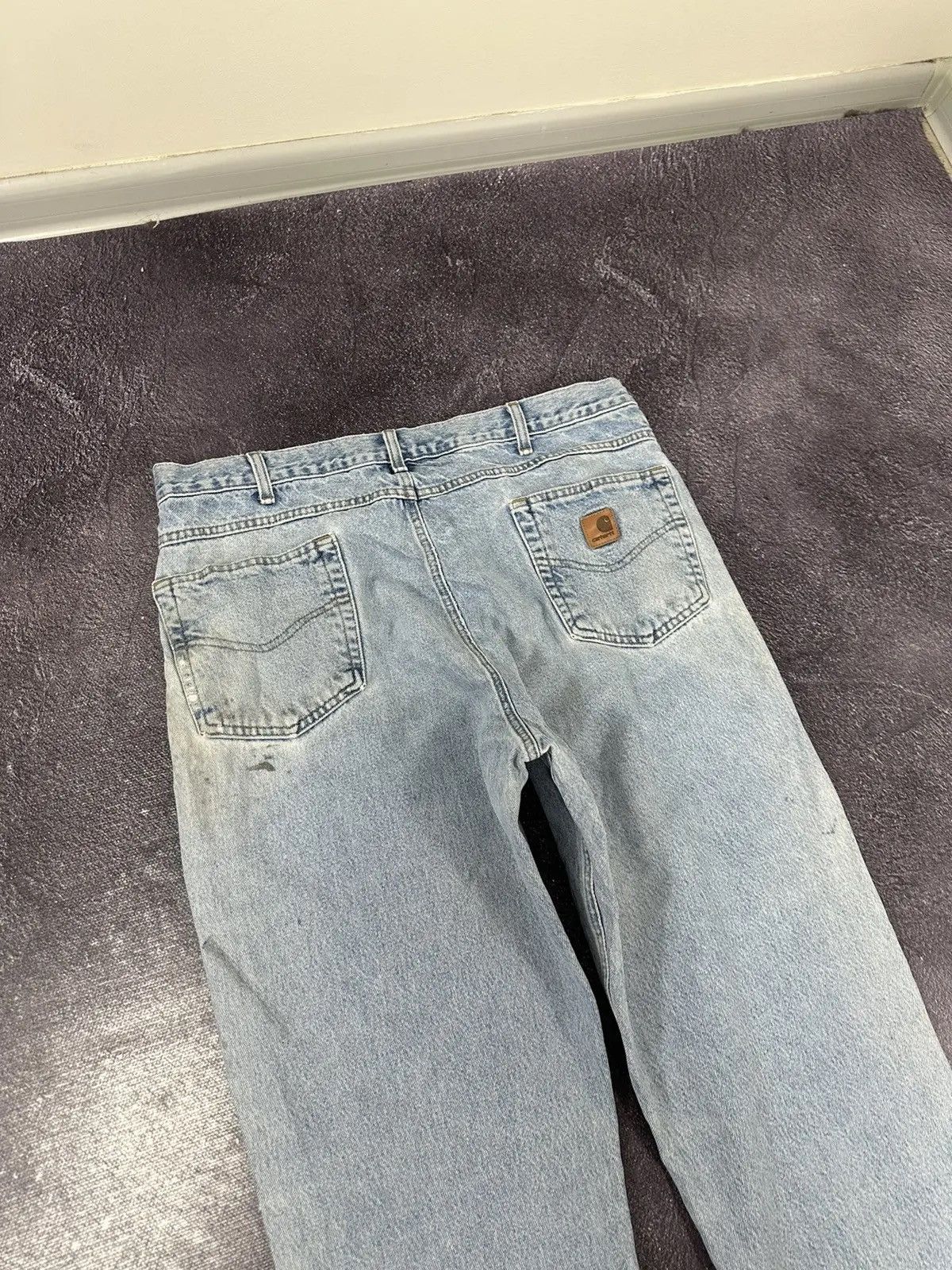 Carhartt × Vintage Vintage Carhartt Light Blue American Denim Hype Jeans Size US 38 / EU 54 - 4 Thumbnail