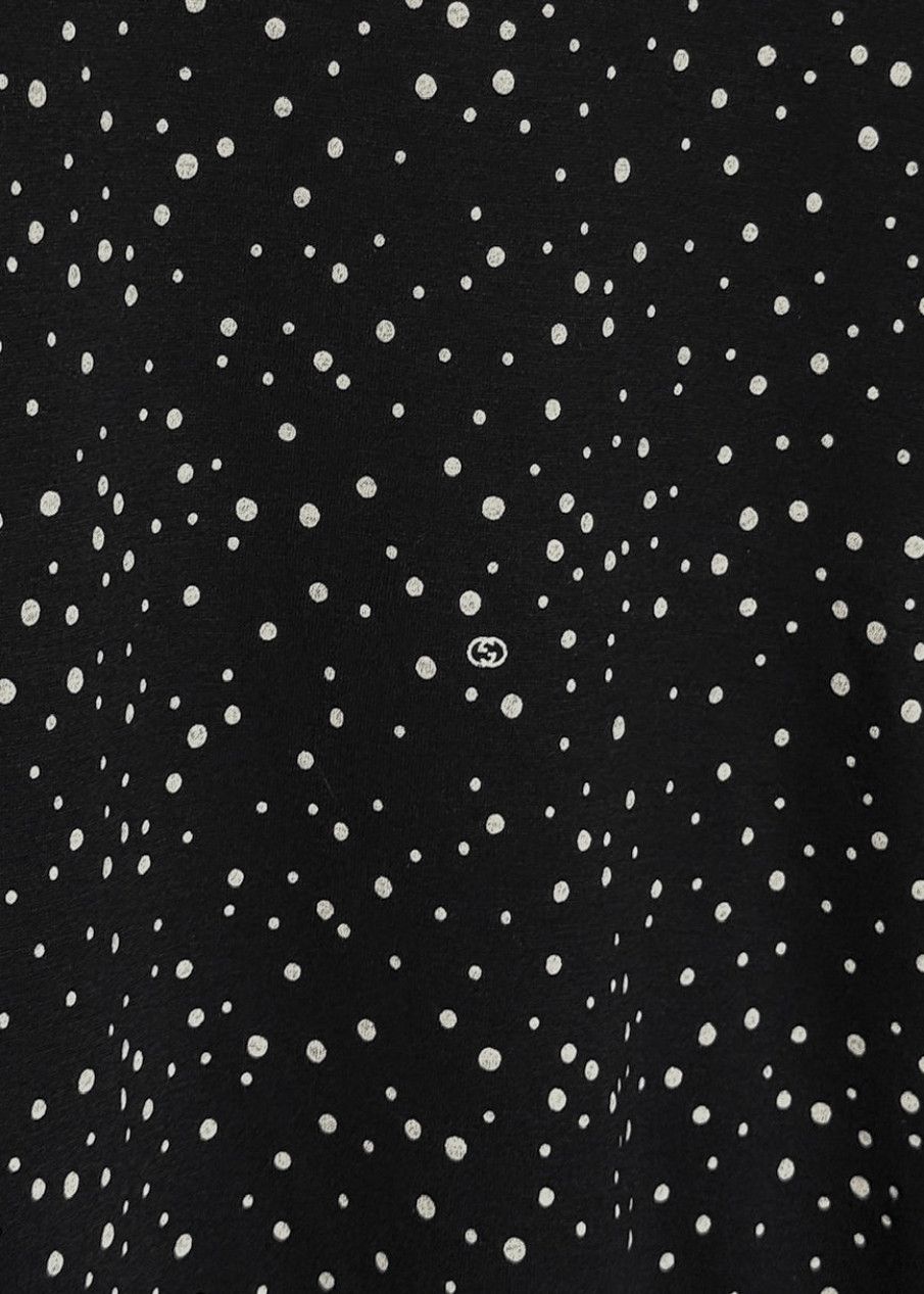 Gucci Gucci 2011 Black Polka Dots Cropped Sleeves Top Size S / US 4 / IT 40 - 5 Thumbnail