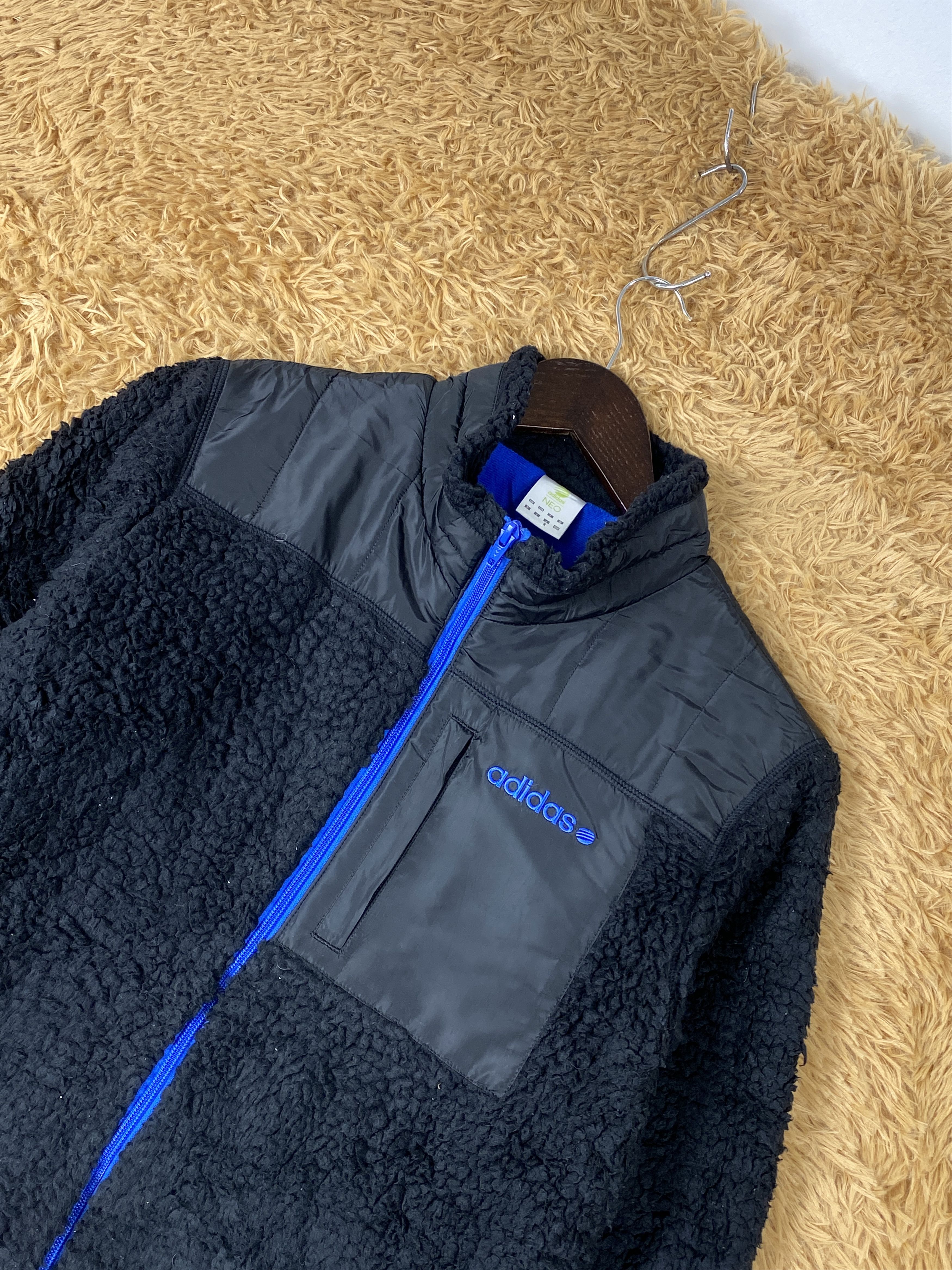 Adidas Vintage Adidas Neo Fleece Zip Up Jacket J1890 Size US S / EU 44-46 / 1 - 2 Thumbnail