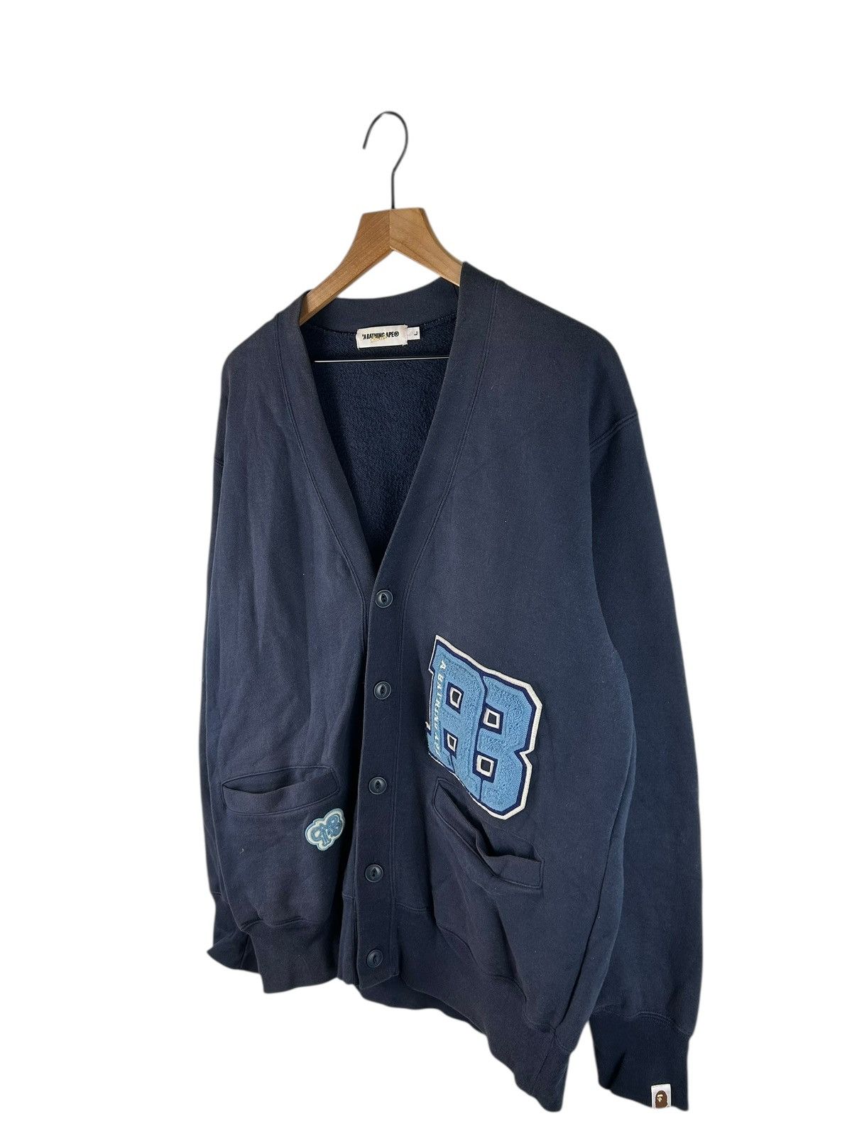 Bape Bape Logo Sweat Cardigan Size US L / EU 52-54 / 3 - 2 Thumbnail